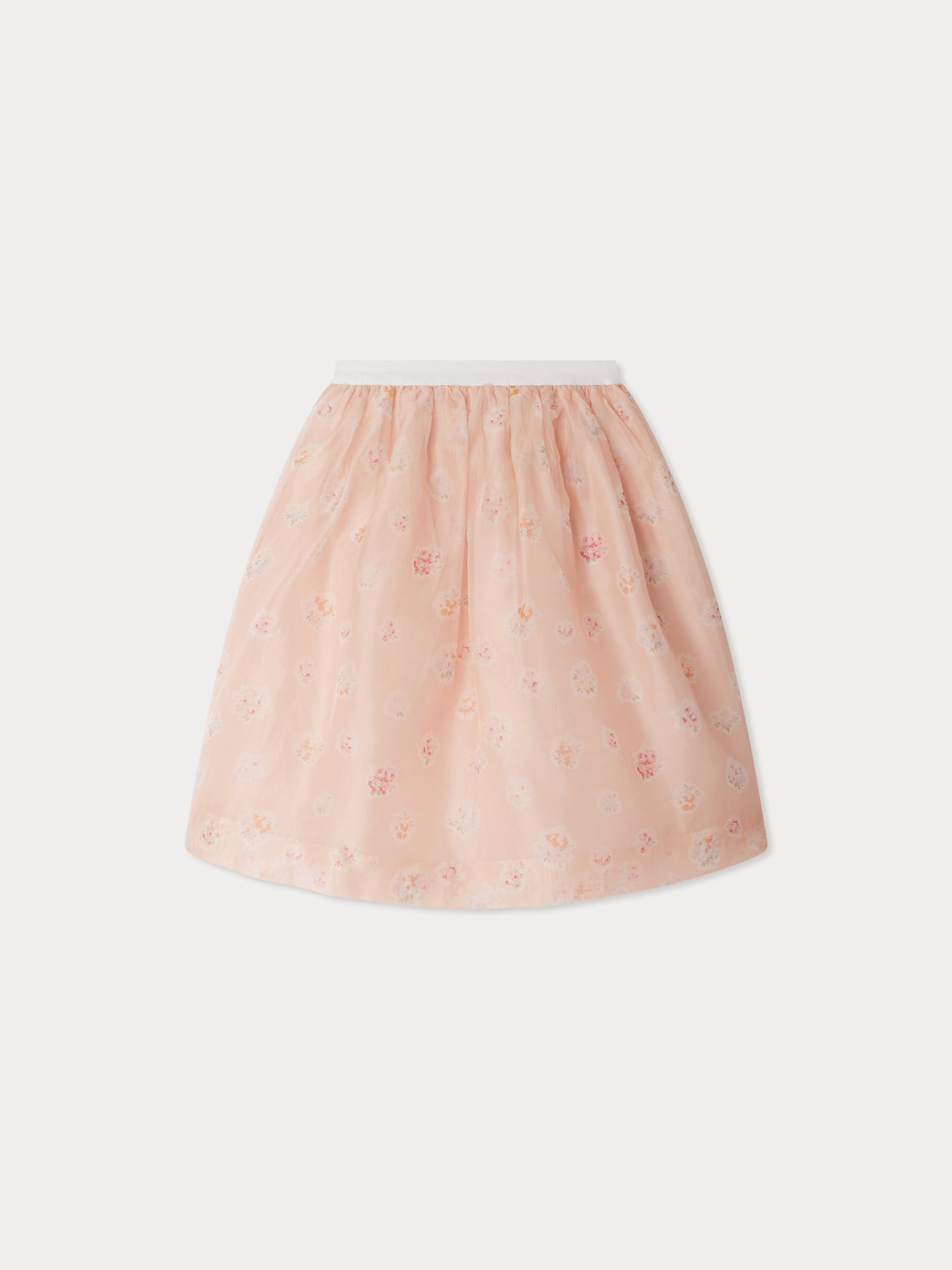 Elycia silk skirt with floral print