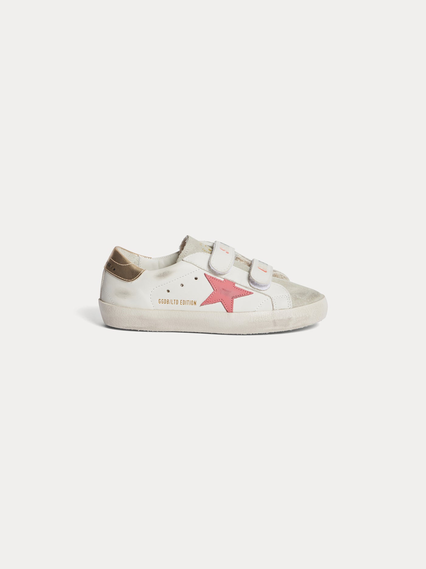 Bonpoint x Golden Goose Golstar Sneaker in Pink mit Klettverschluss