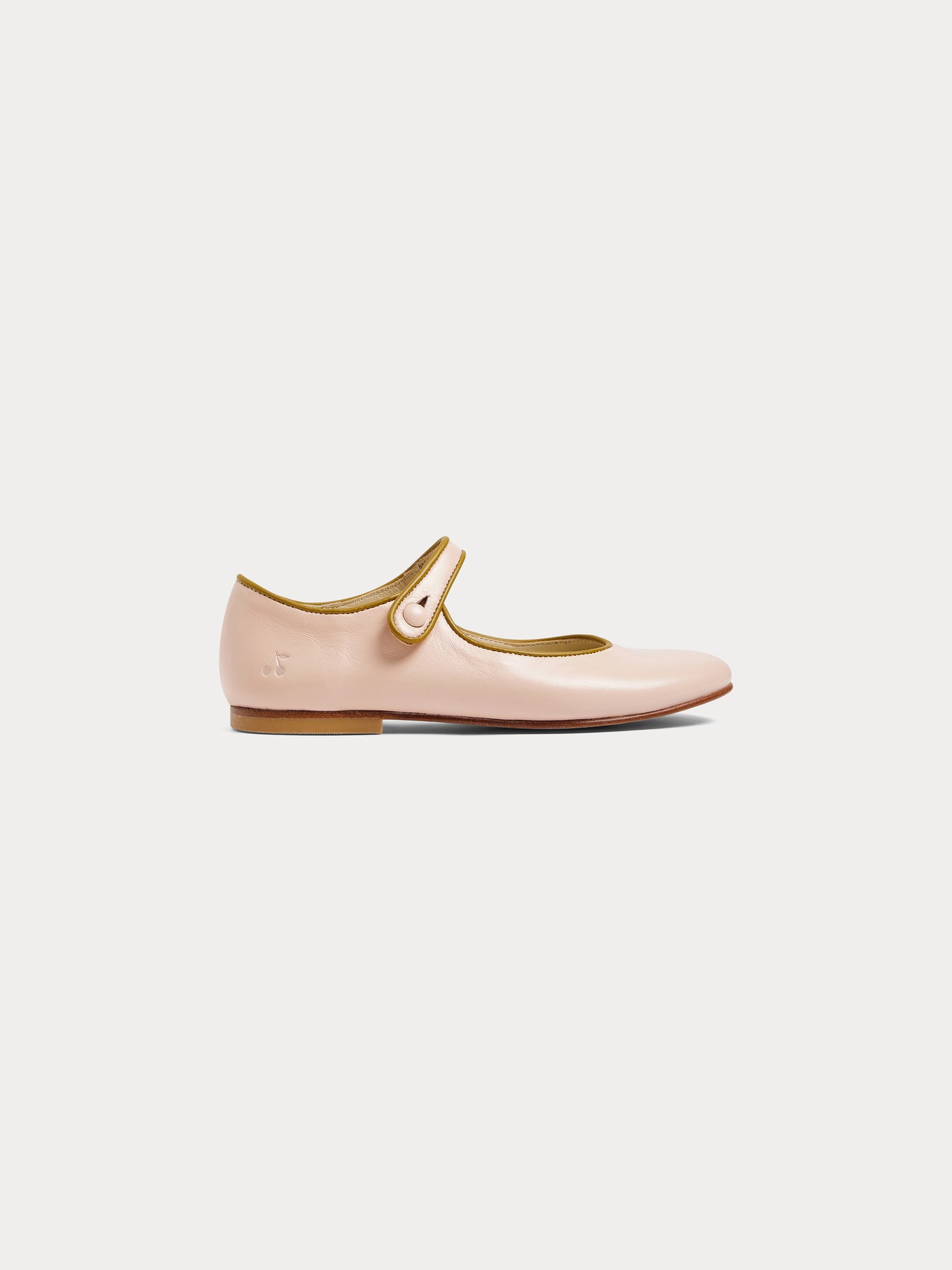 Ella mary janes in powder pink leather