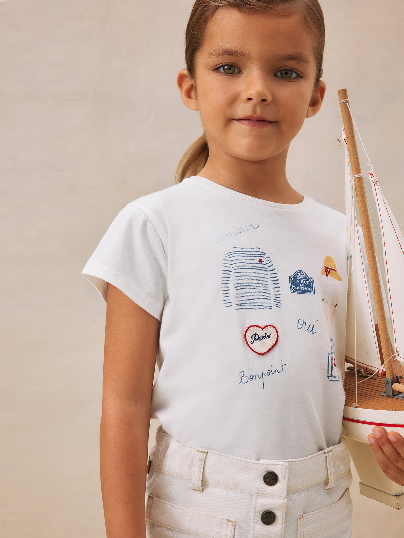 Aada T-Shirt mit Pariser Druck