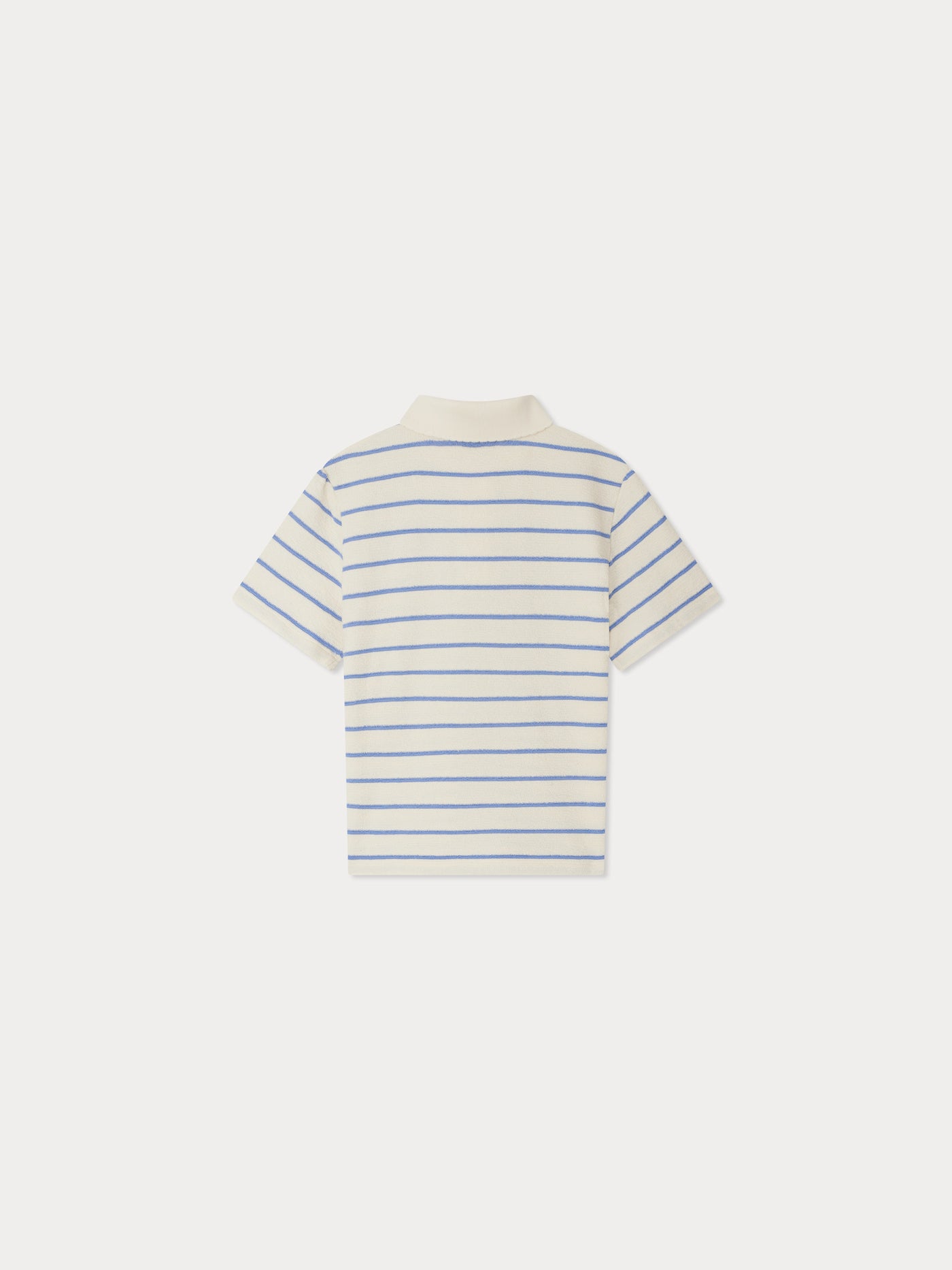 Elen striped polo with puff sleeves