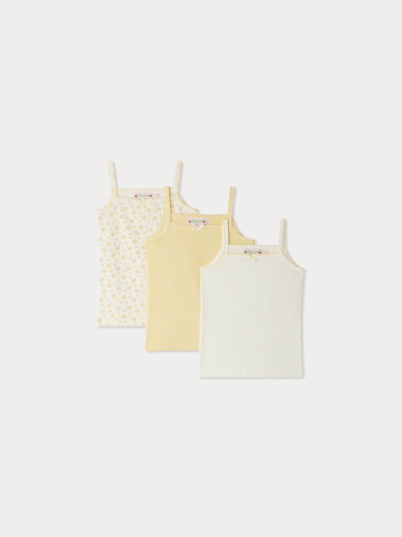 Anice tank tops with yellow bows