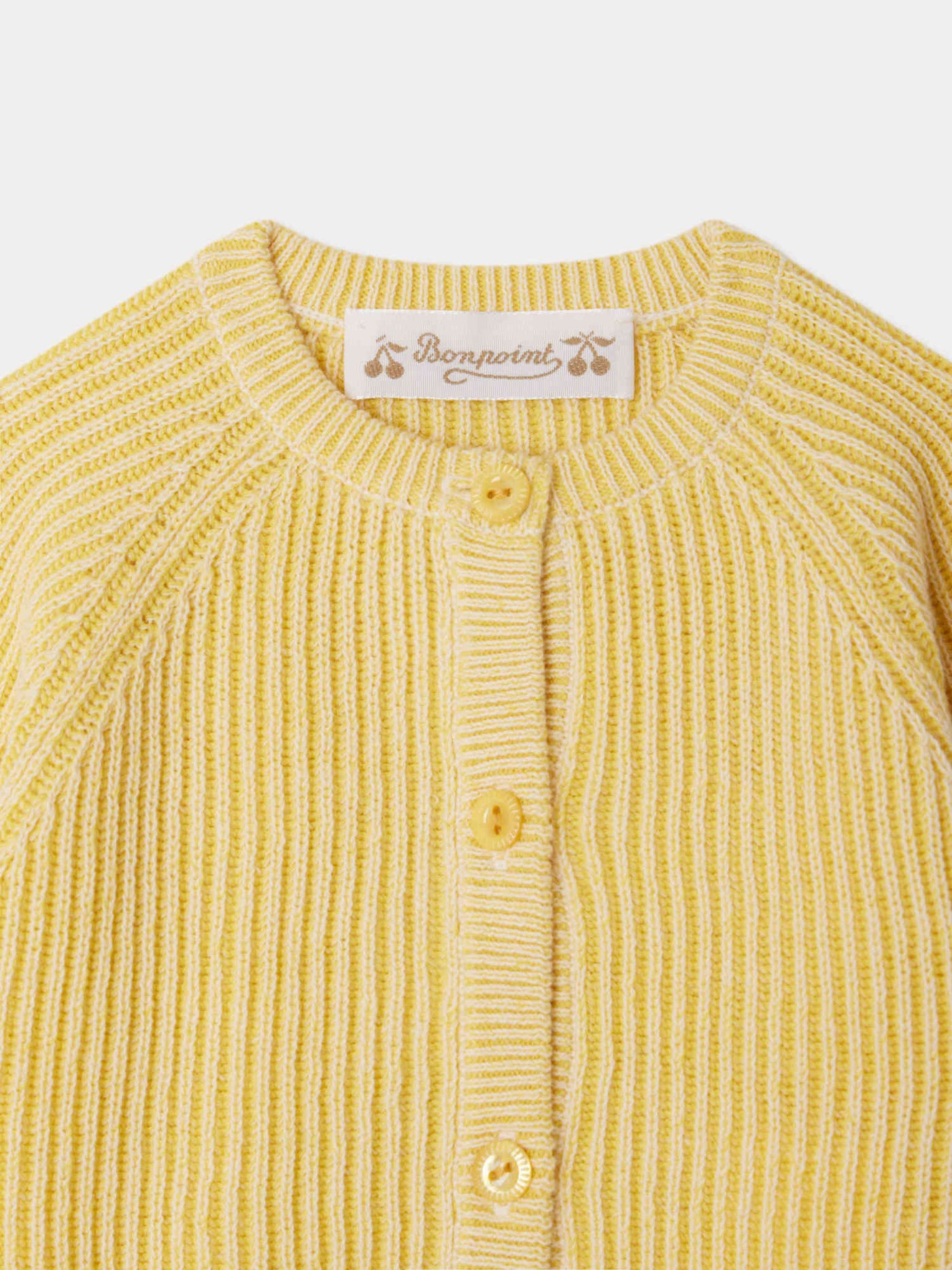 Giusto ribbed yellow cardigan