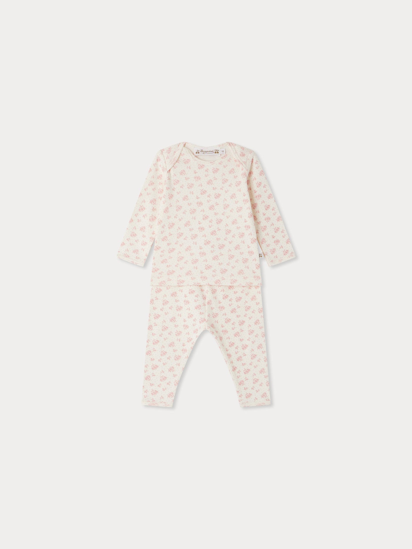 Timi-Set mit pinkem Blumenmuster