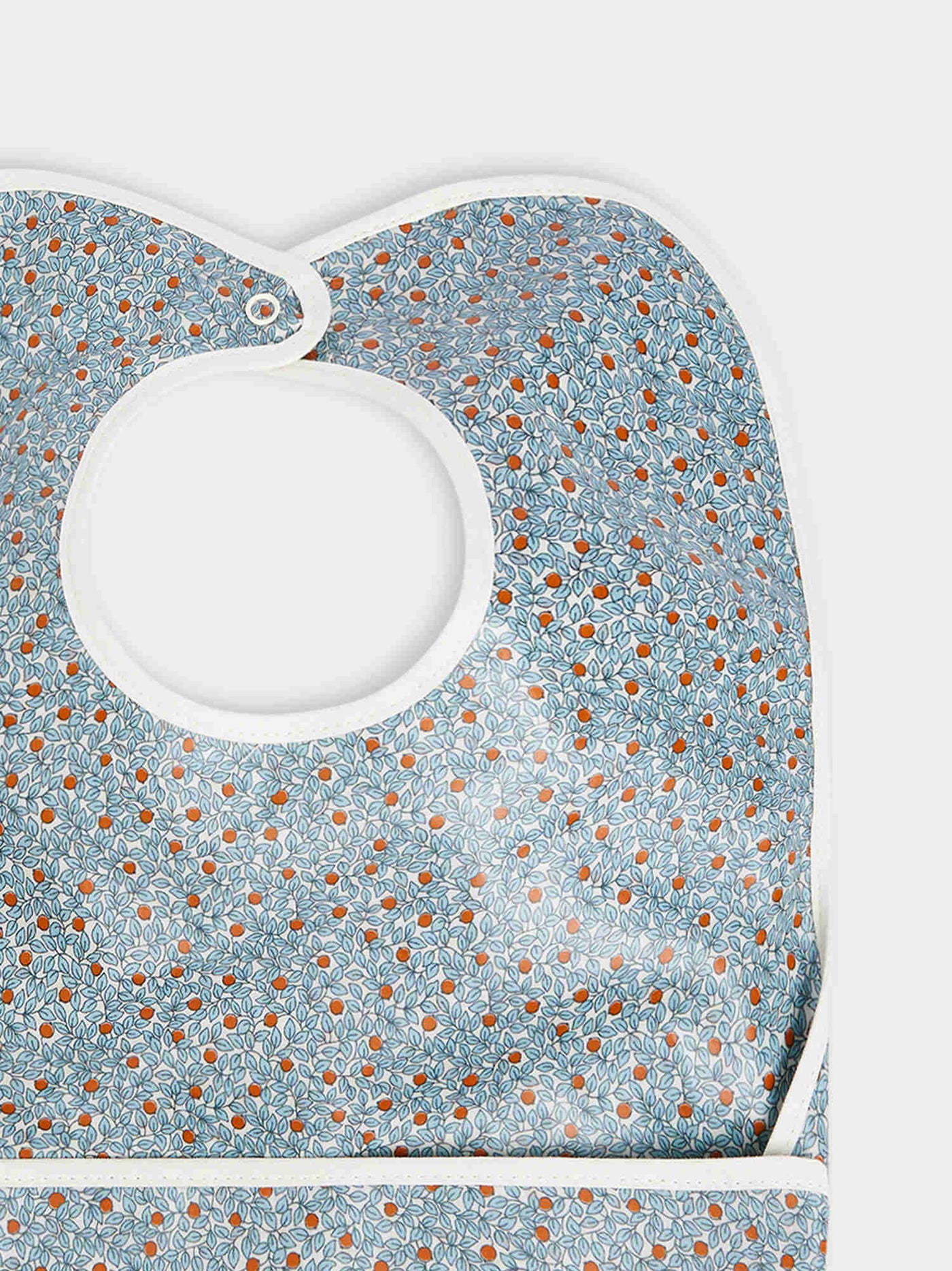 Liberty coated bib in blue