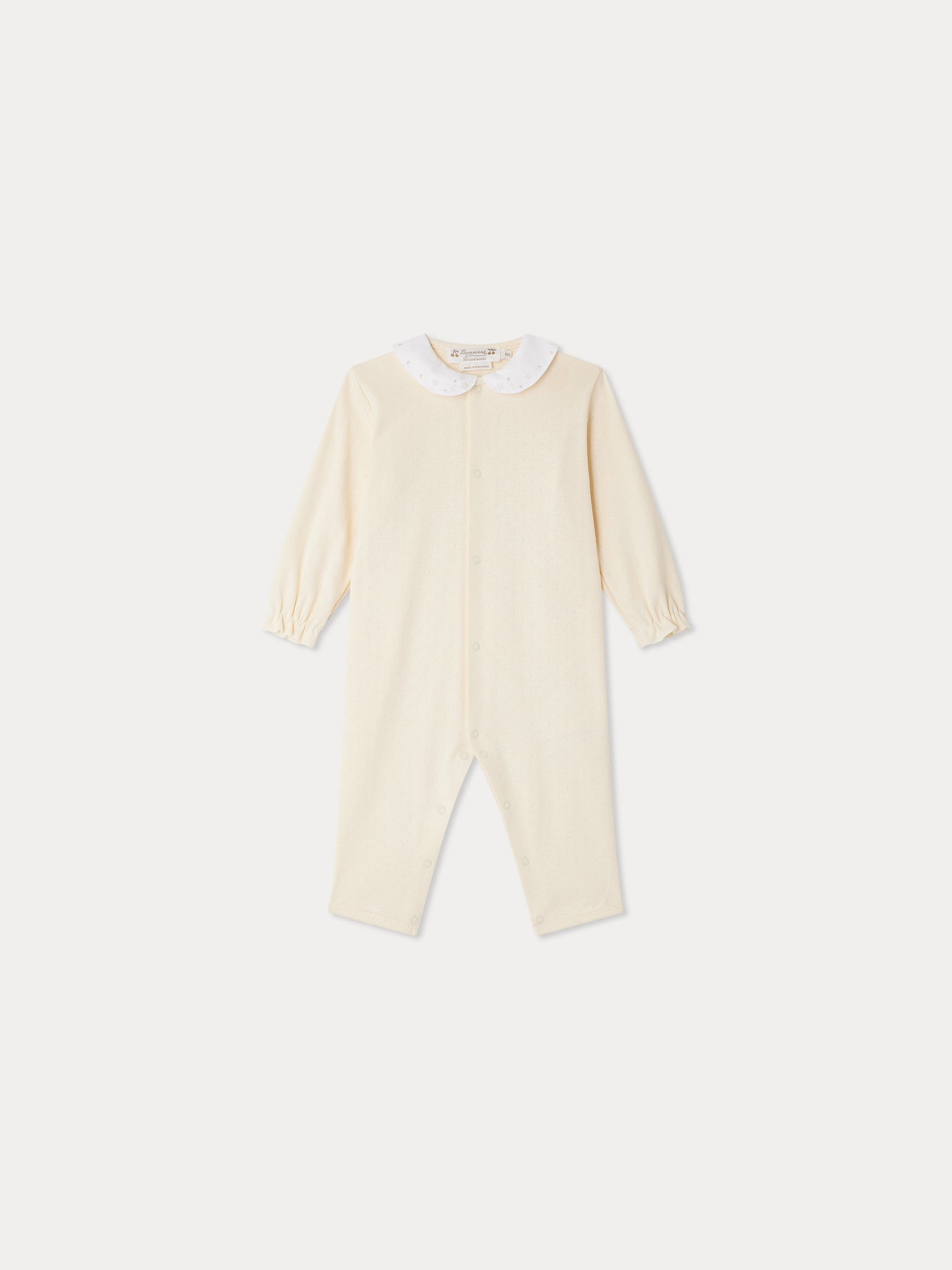 Cayla-Pyjamas mit sternbesticktem Kragen