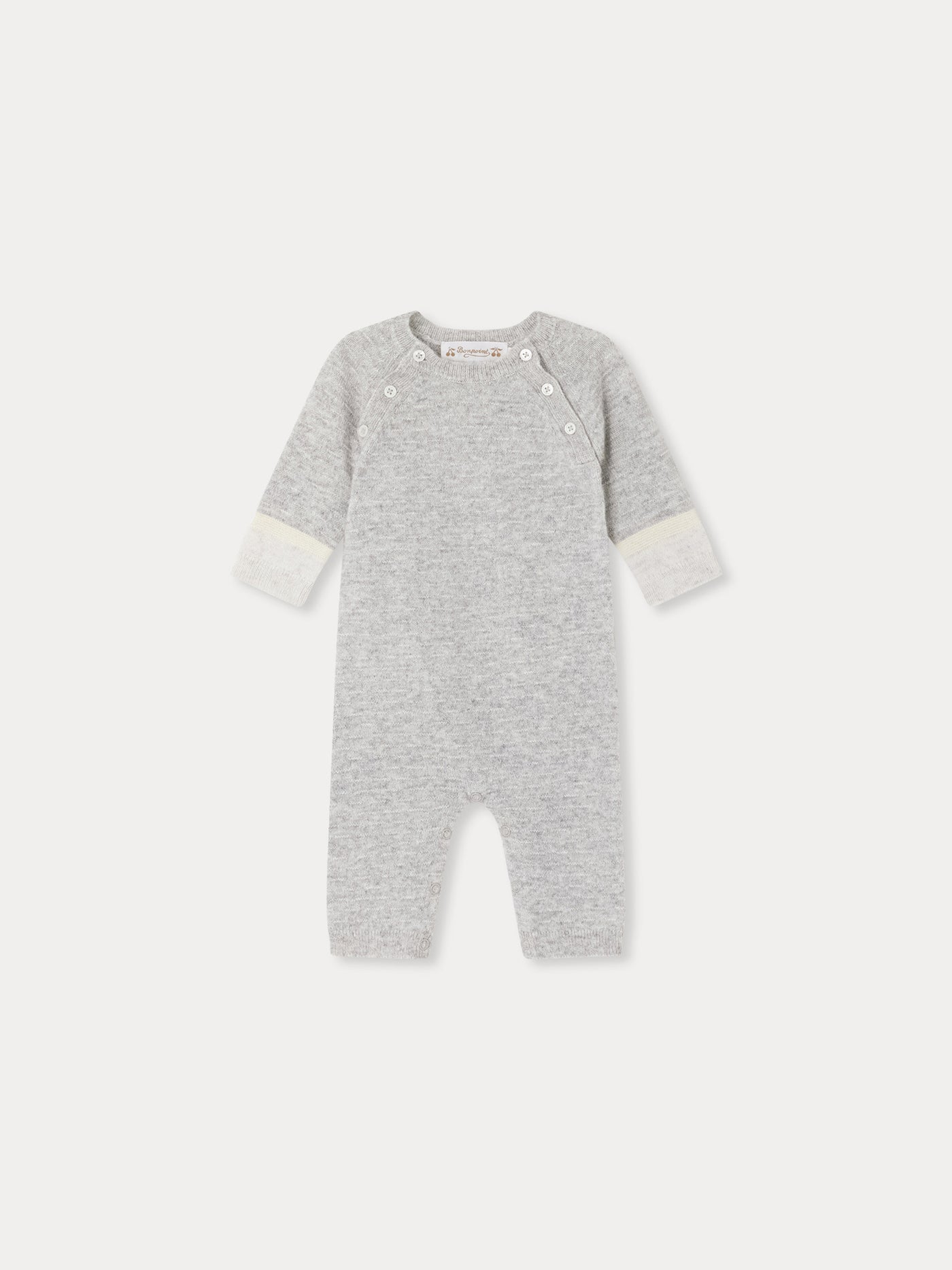 Fabou romper in heather gray cashmere