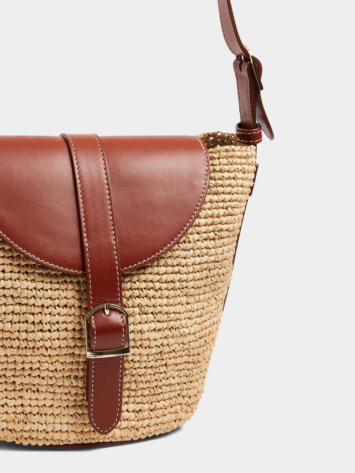 Bonpoint x Vanessa Seward Enjie Tasche mit Schulterriemen aus Raffia