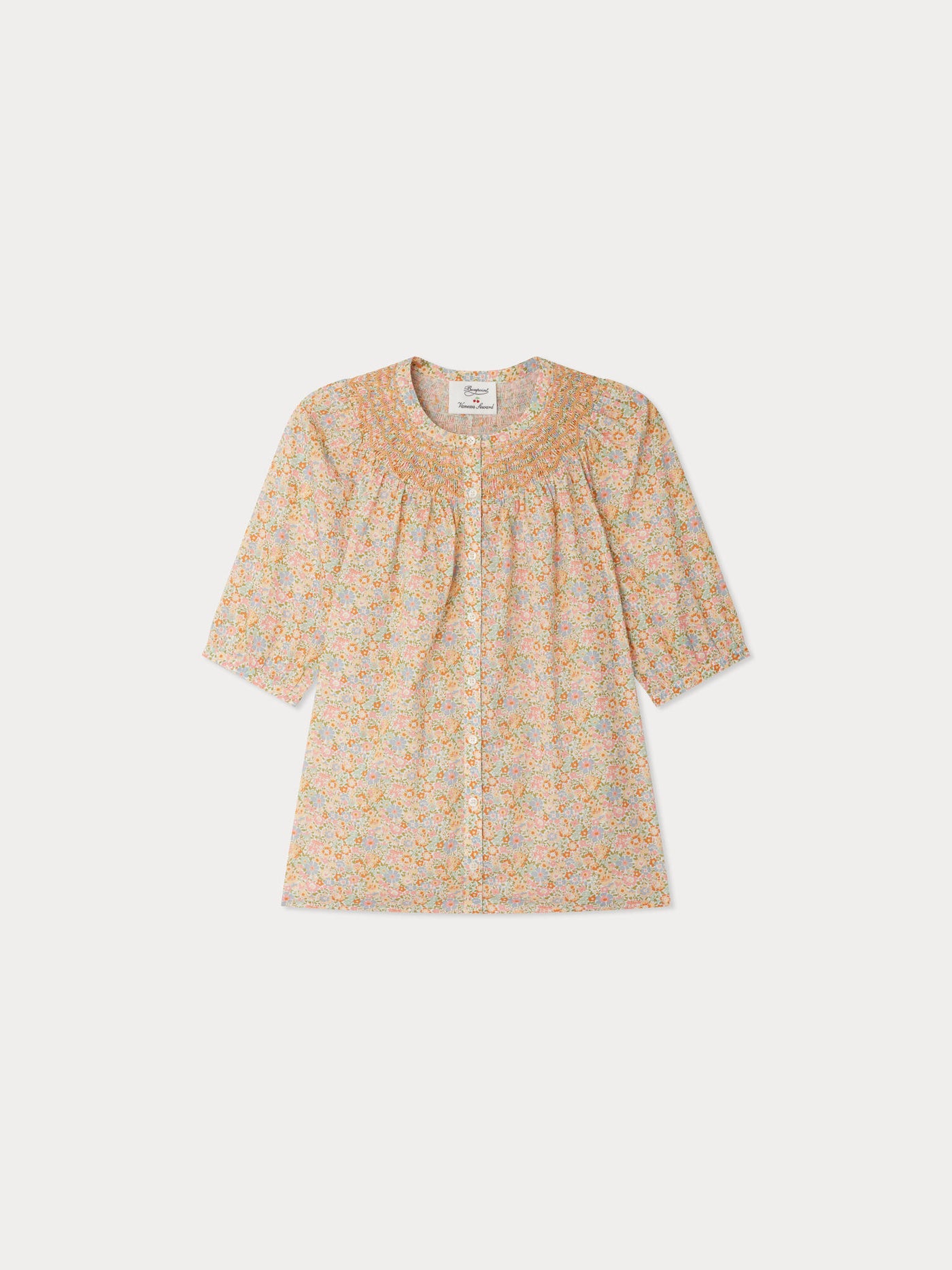 Bonpoint x Vanessa Seward Estivale Smockbluse aus Liberty-Stoffen