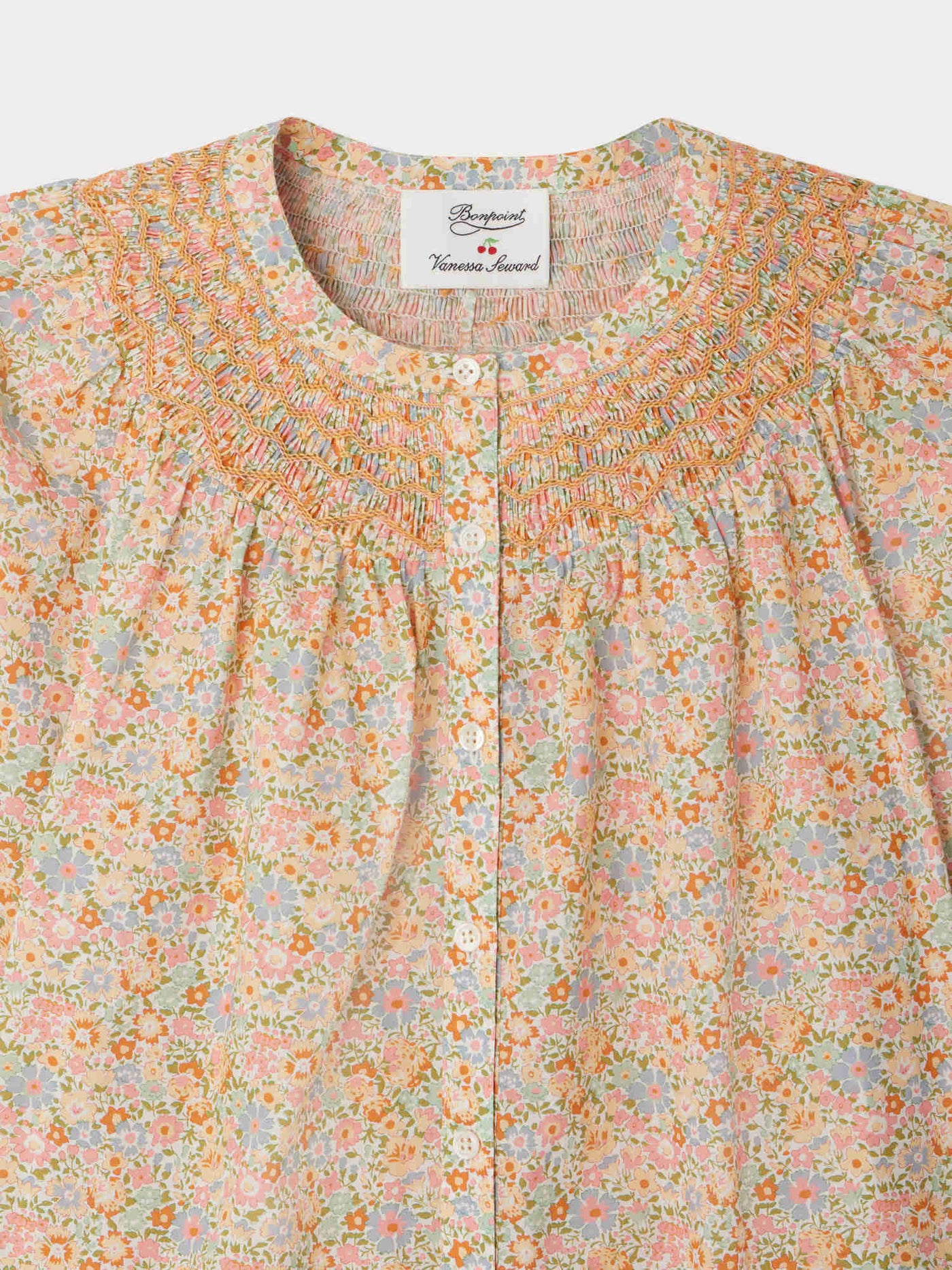 Bonpoint x Vanessa Seward Estivale Smockbluse aus Liberty-Stoffen