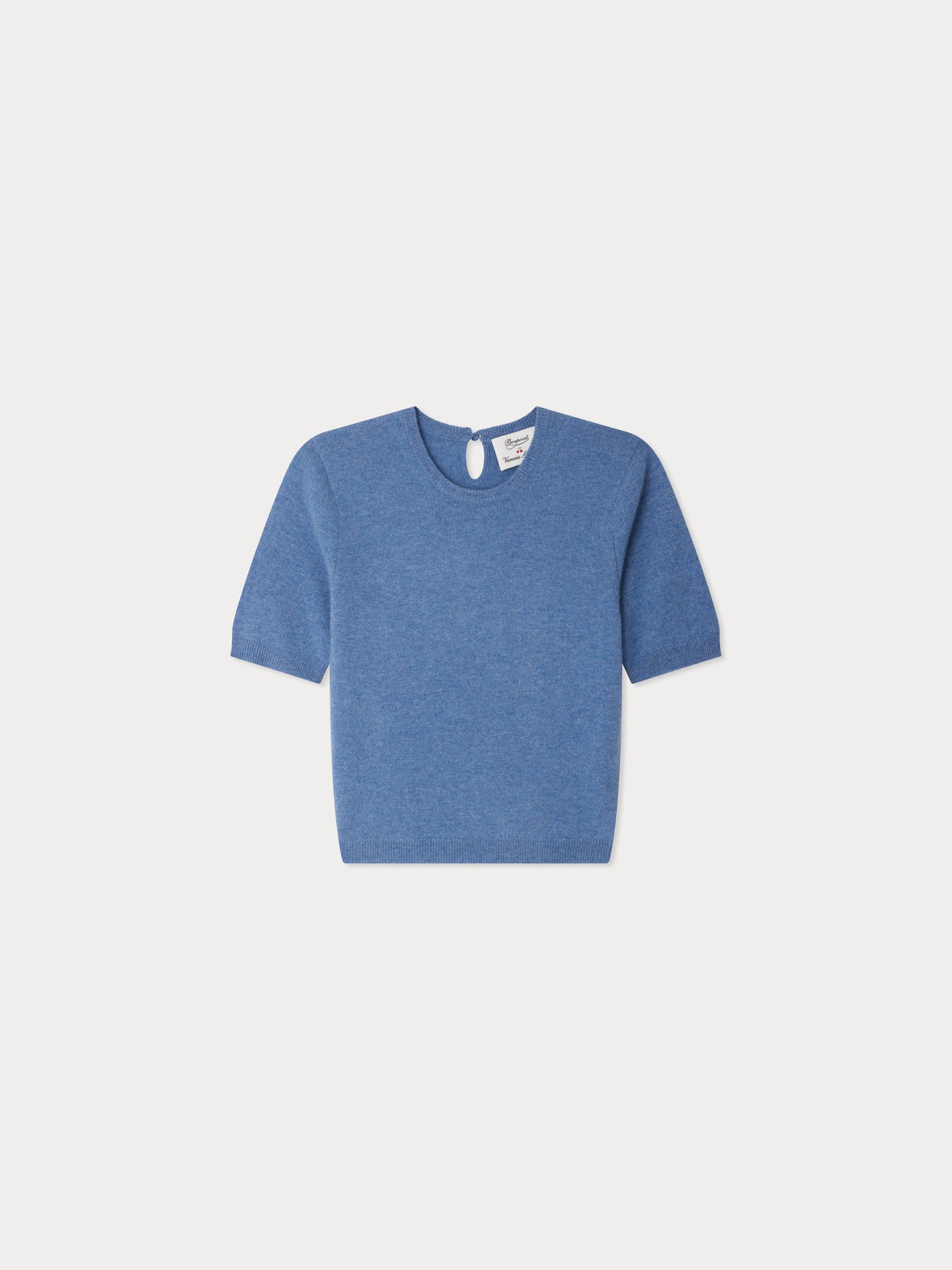 Bonpoint x Vanessa Seward Ginger Pullover aus blauer Kaschmirwolle