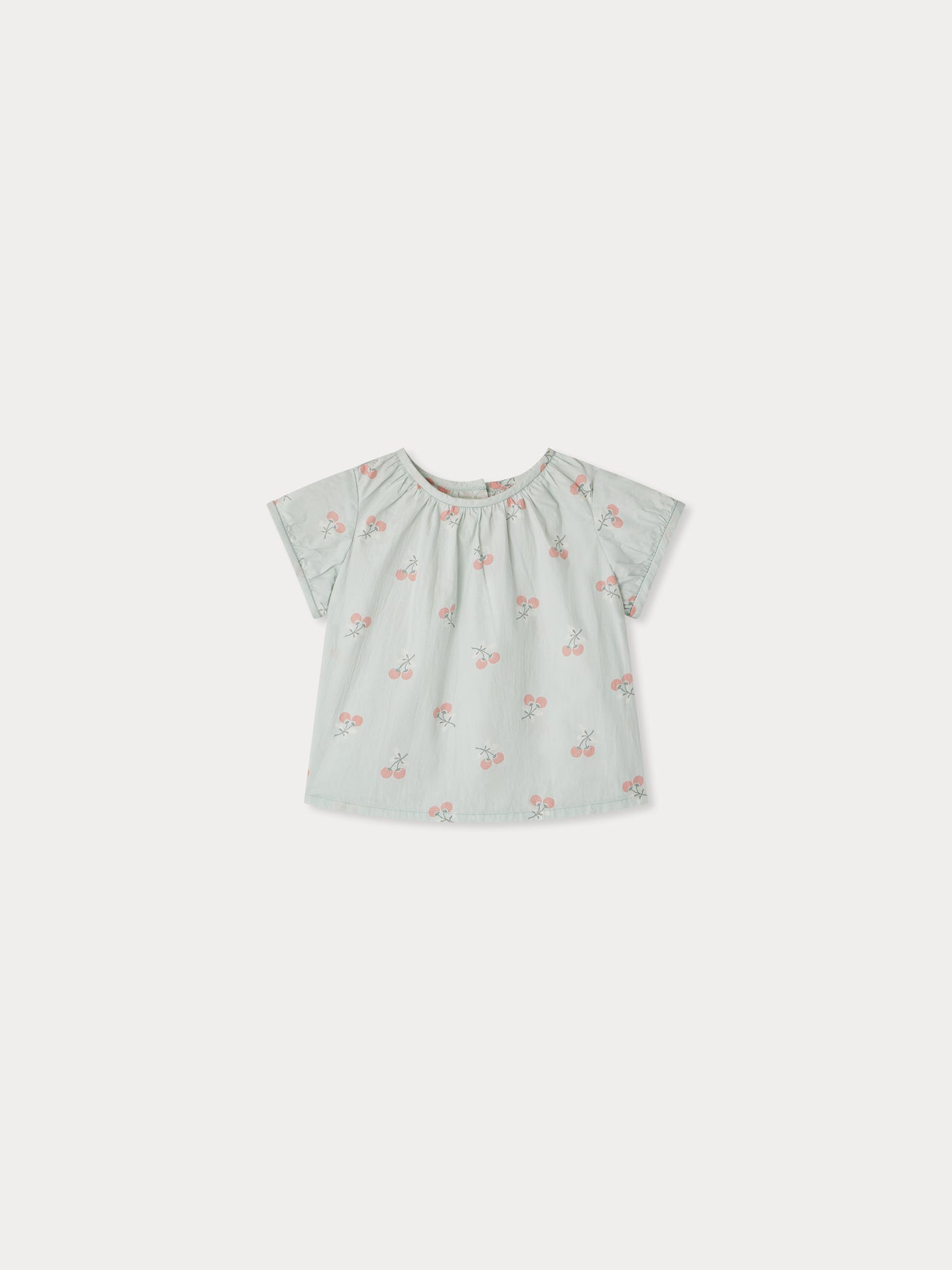 Beshanti-Bluse aus bedrucktem Popeline