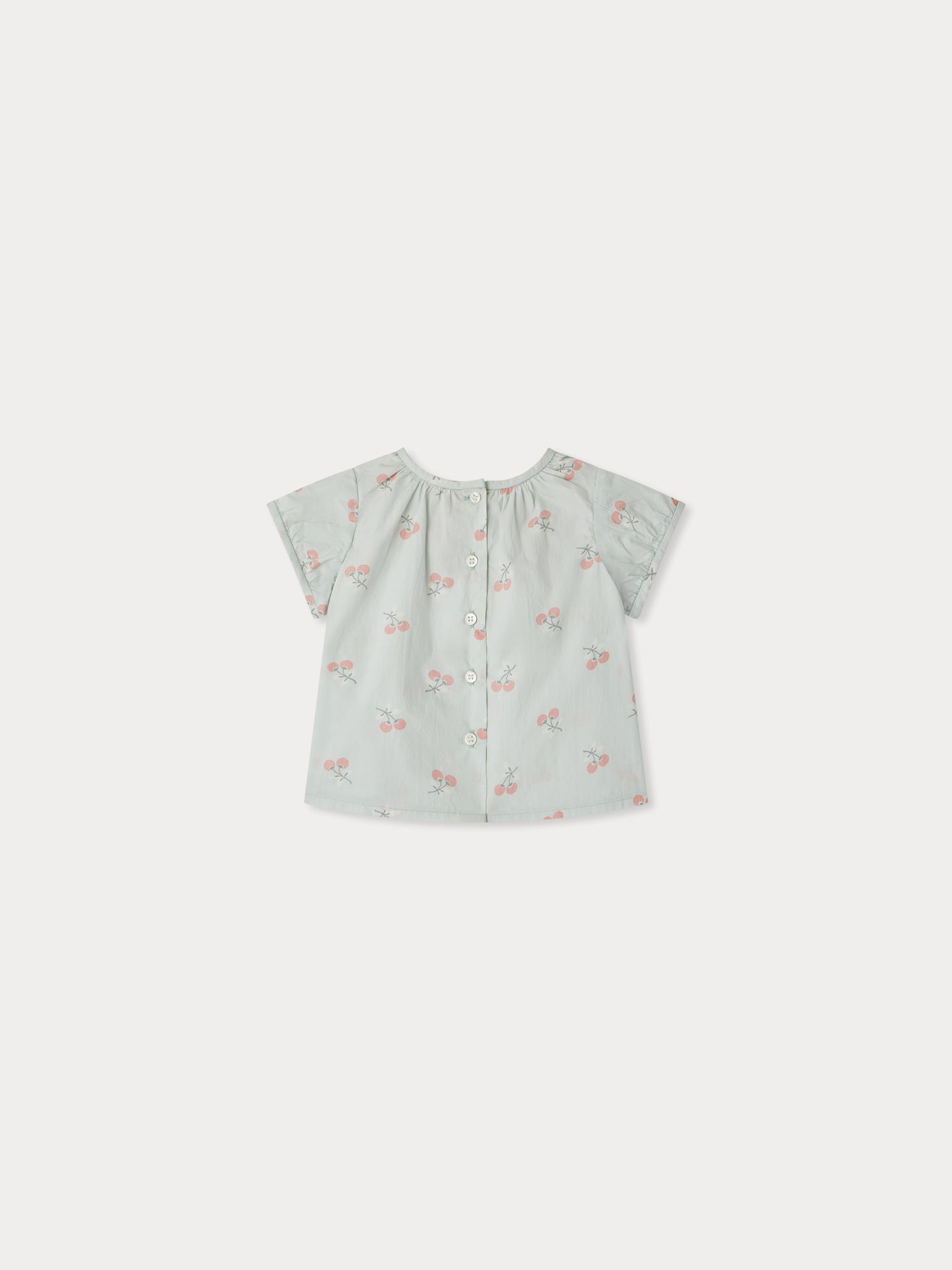Beshanti-Bluse aus bedrucktem Popeline