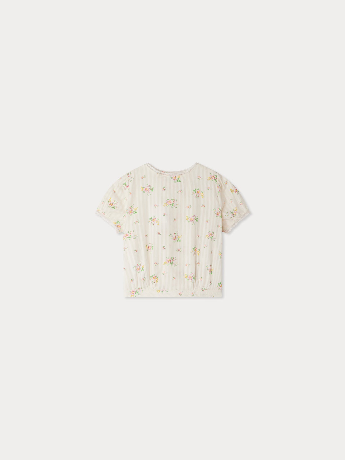 Elia kurz geschnittene Bluse mit Blumenmuster