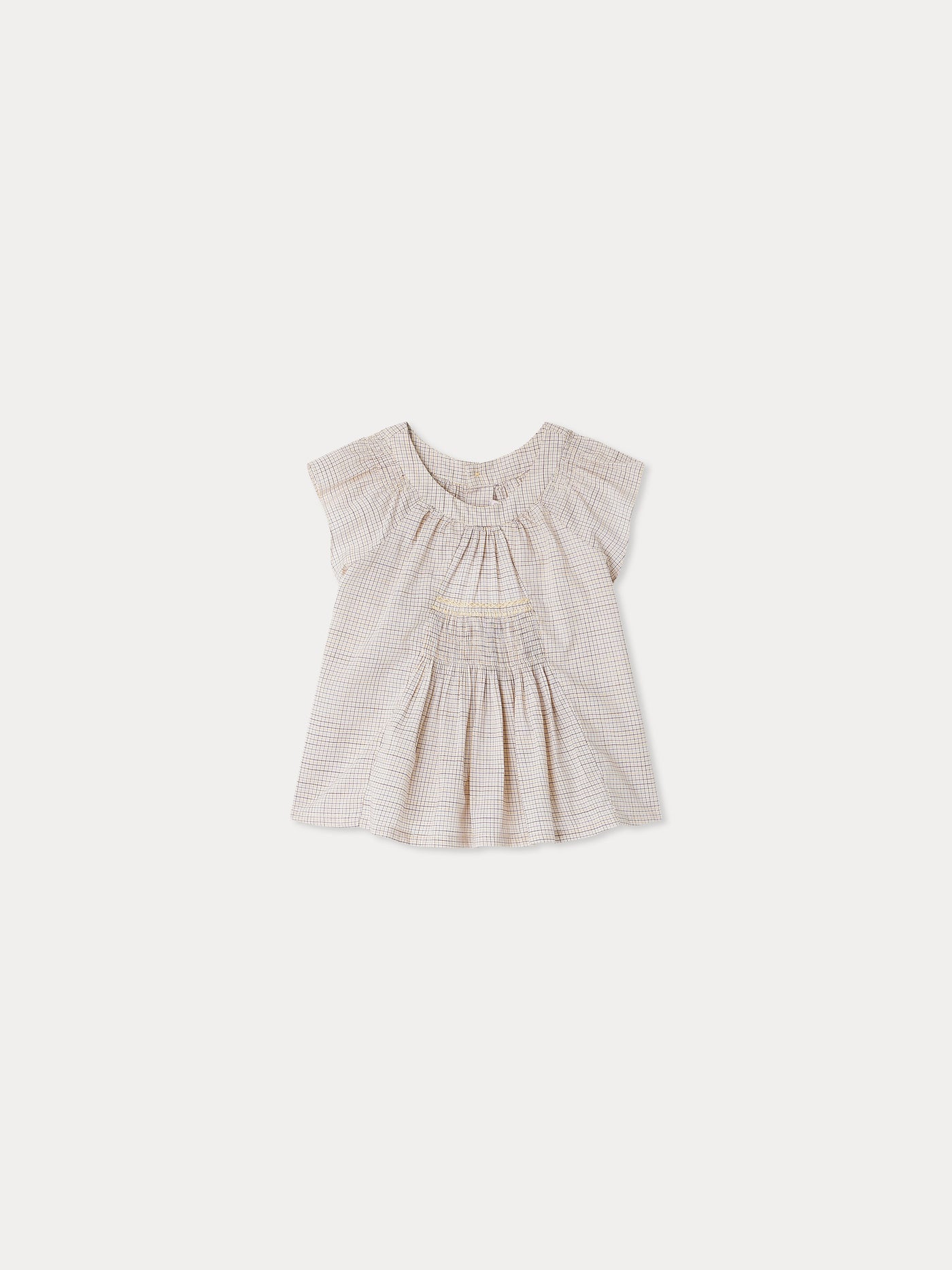 Aurélie Smockbluse mit Karos