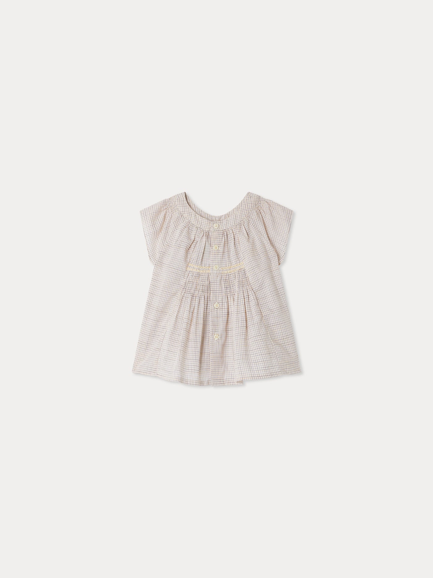 Aurélie Smockbluse mit Karos