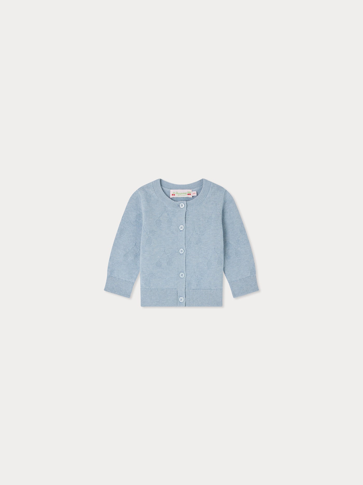 Teyana Kaschmir-Cardigan mit Kirschmotiven