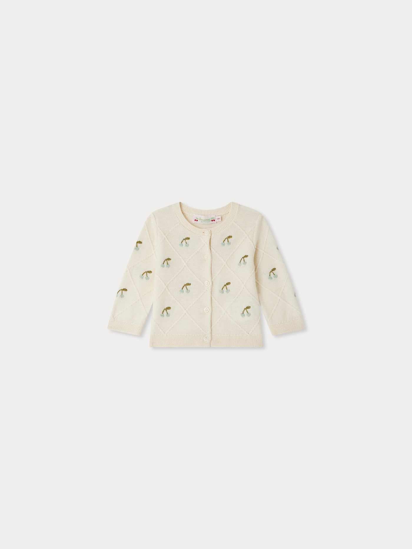 Fayana cardigan with cherry embroideries