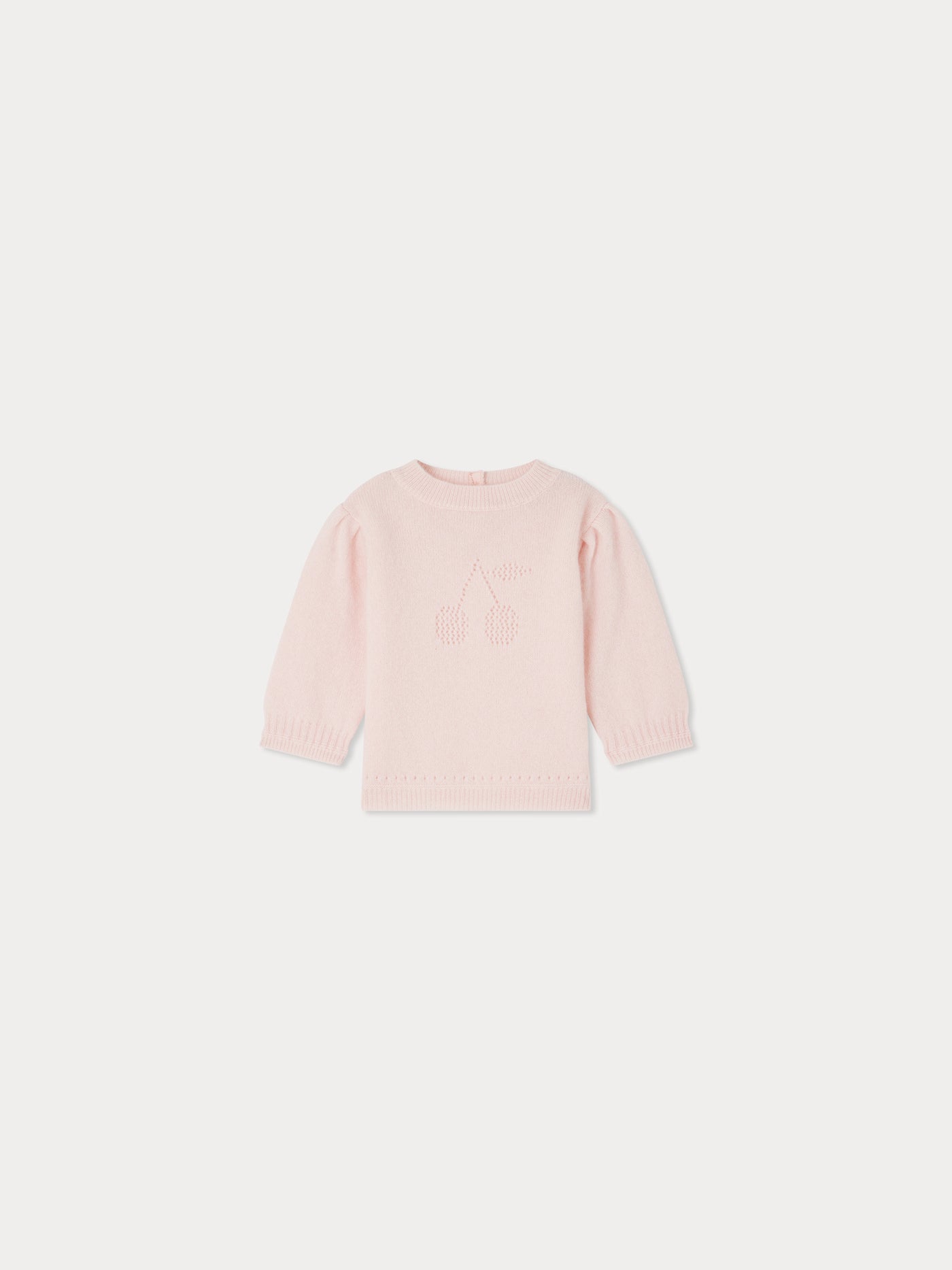 Kaschmirpullover Emiliane mit durchbrochenem Kirschmuster