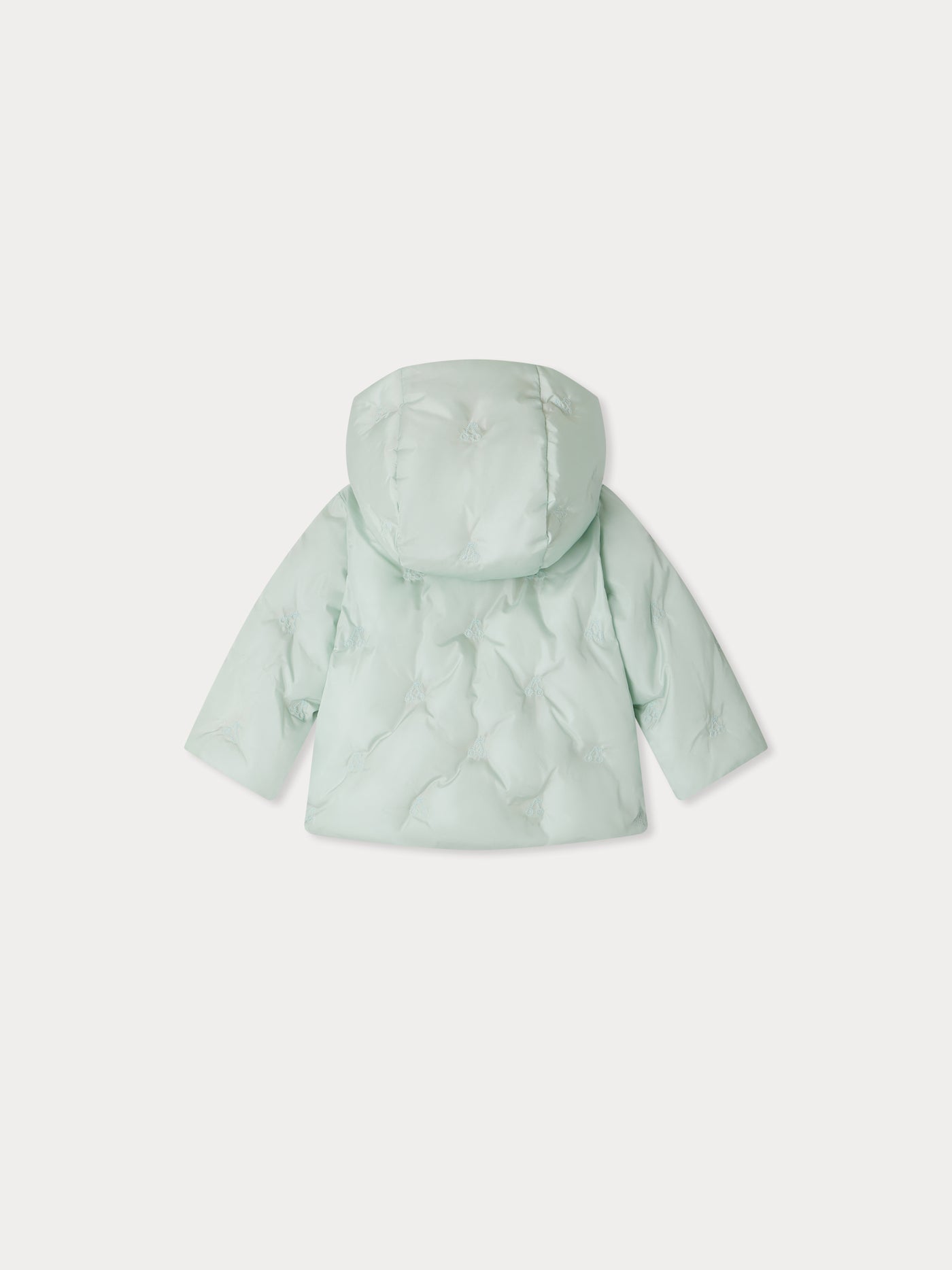 Gesteppte und mit Kirschen bestickte Bonno-Pufferjacke