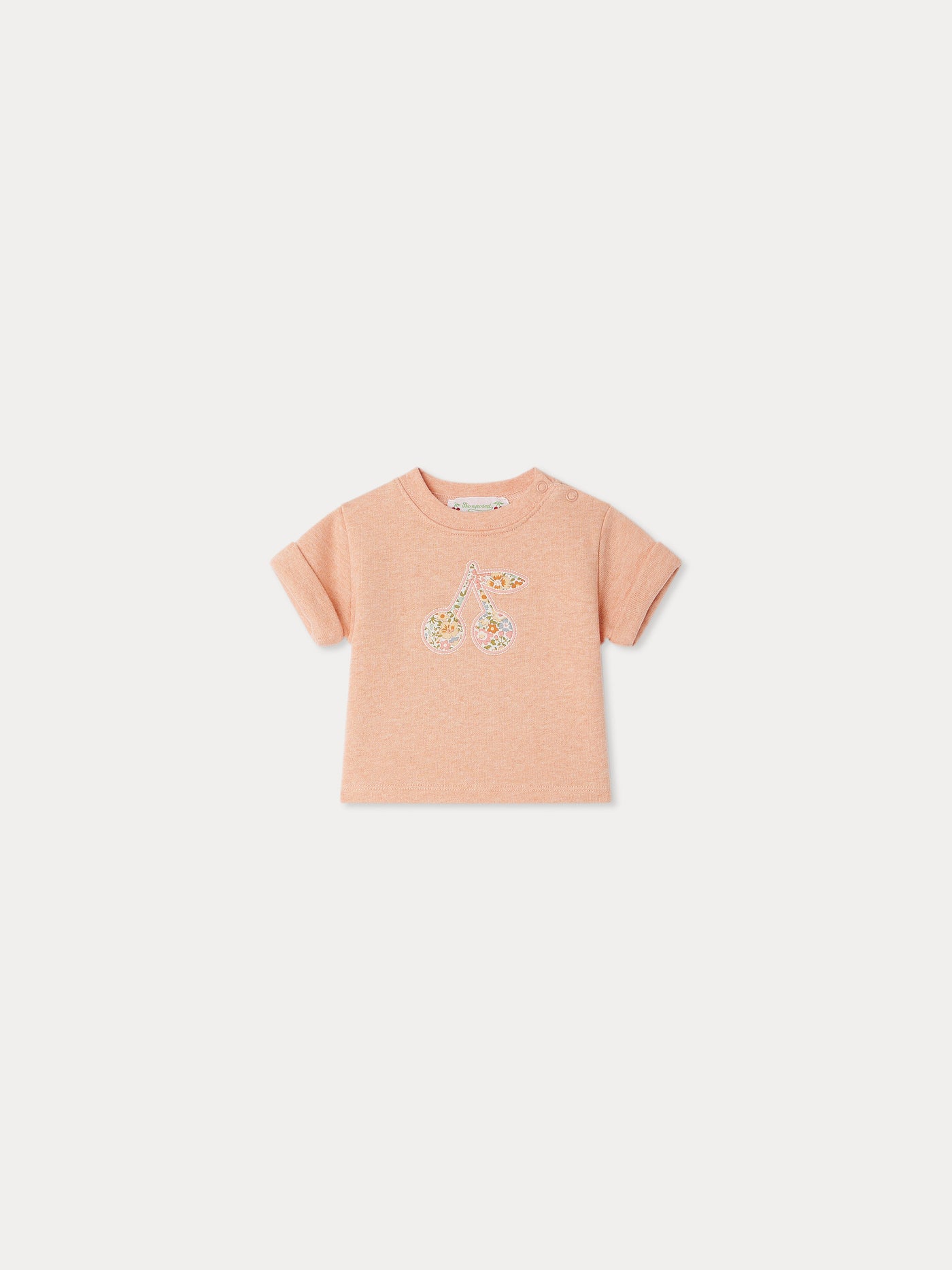 Clelie T-Shirt mit Kirschmotiv aus Liberty-Stoffen
