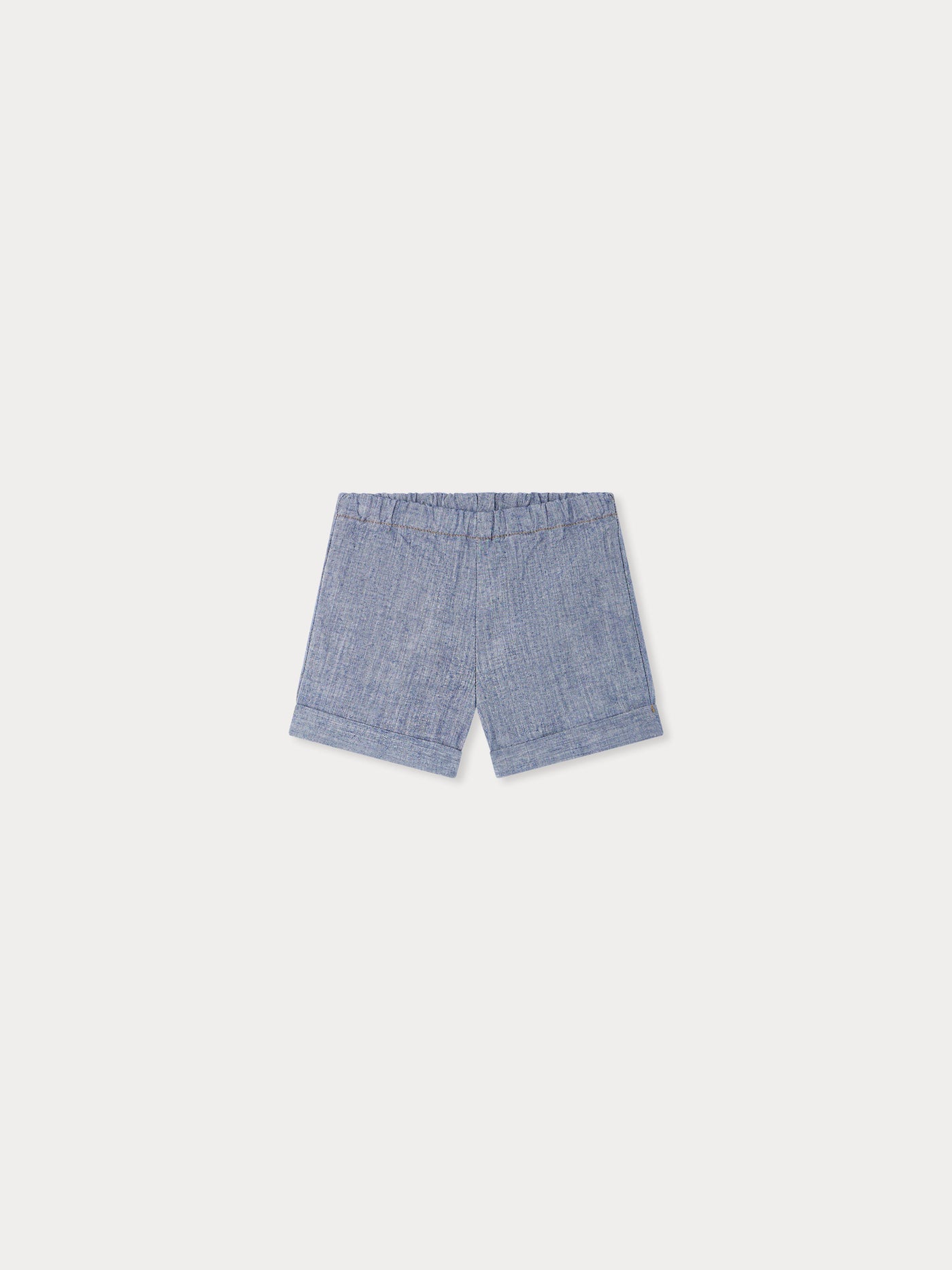 Ecady-Shorts aus blauer Chambray