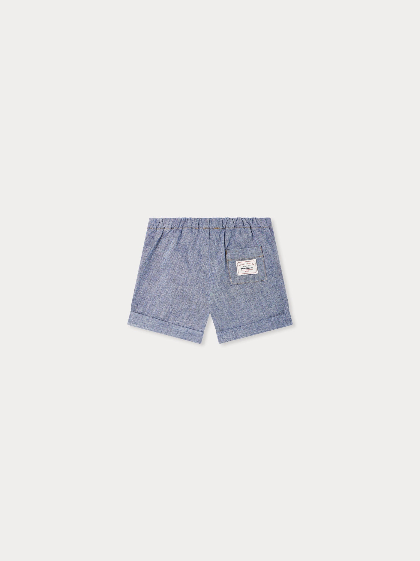 Ecady-Shorts aus blauer Chambray