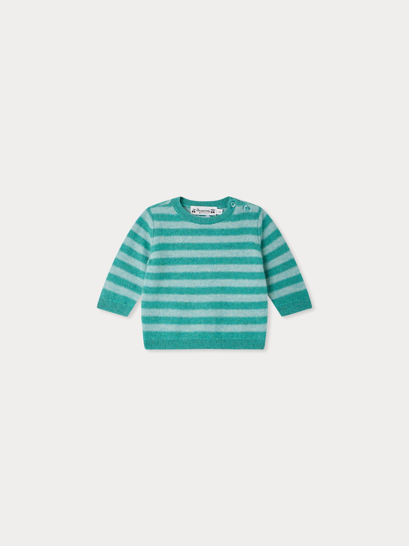 Almir gestreifter Kaschmirpullover