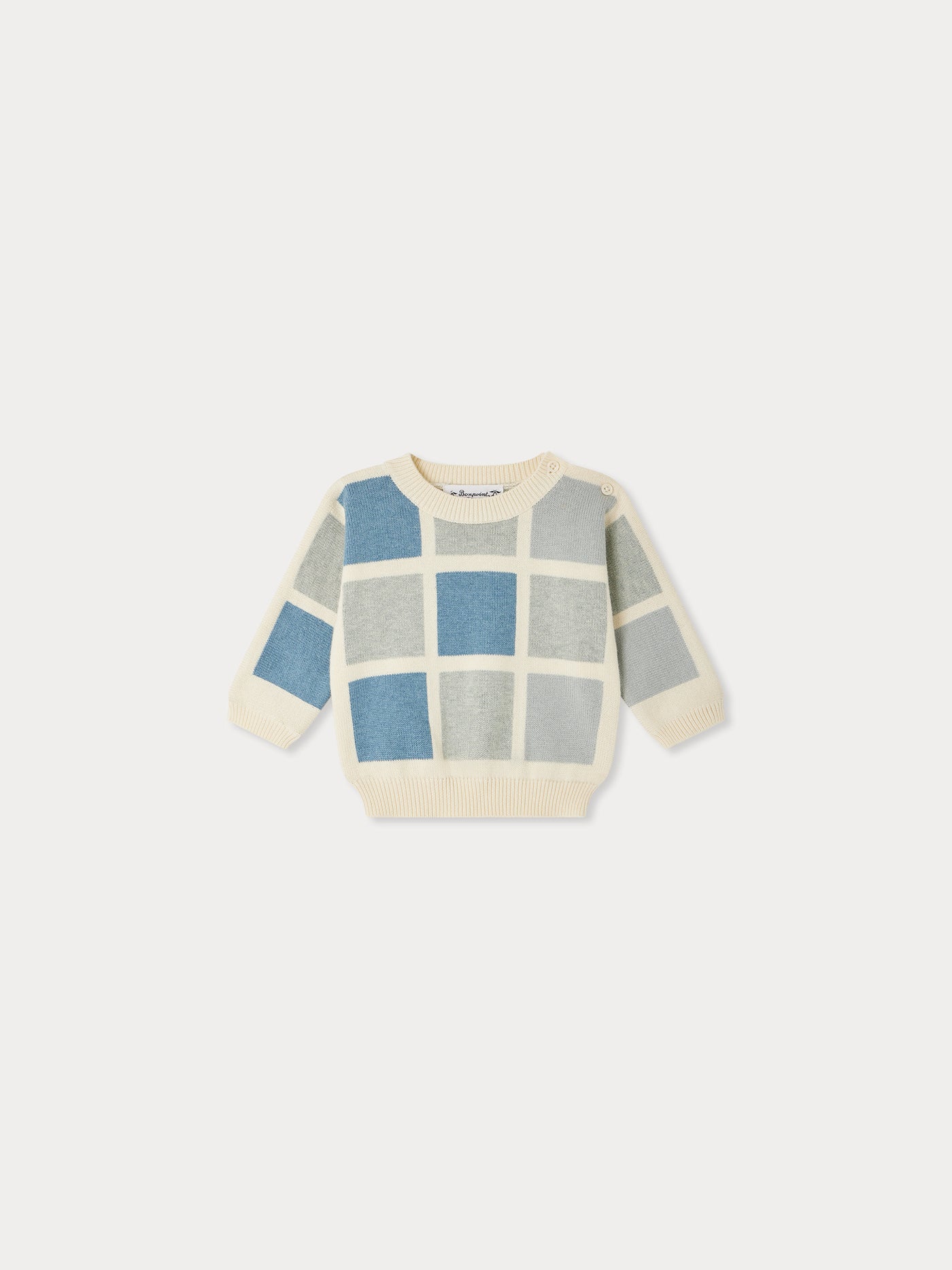 Gallen sweater colorblock with checks