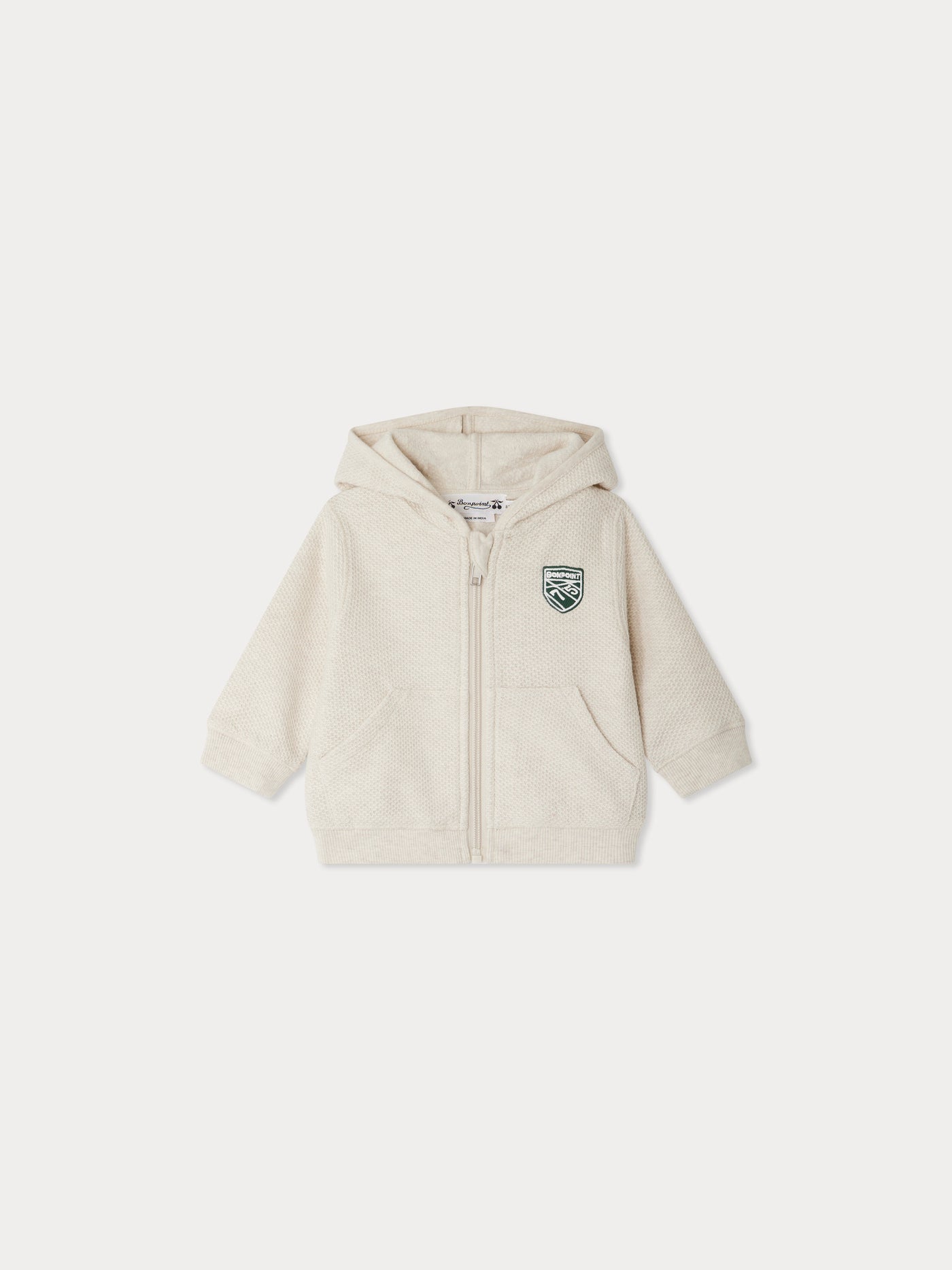 Tibou bestickter Sweatshirt mit Kapuze