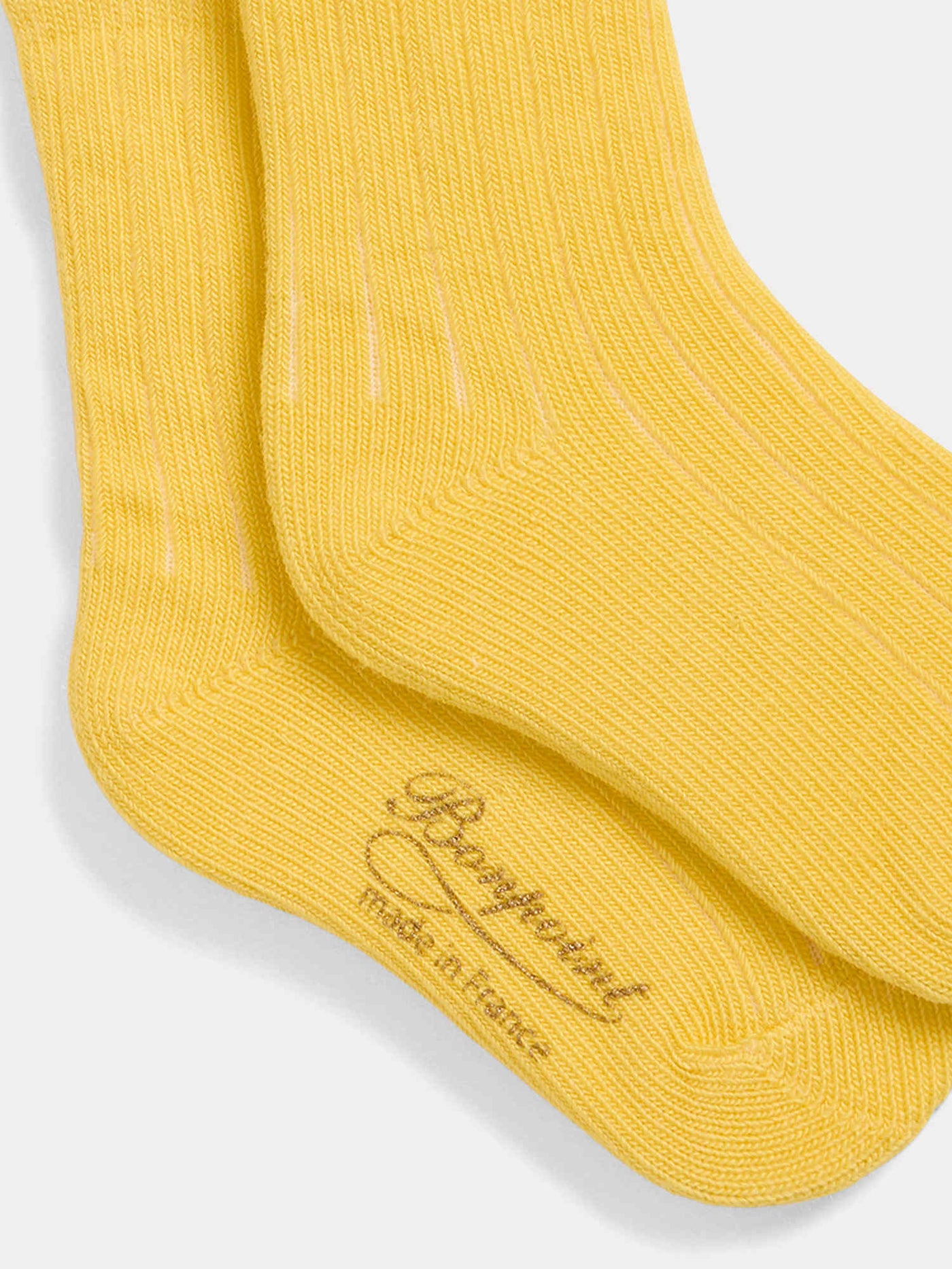 Elwen einfache gelbe Socken