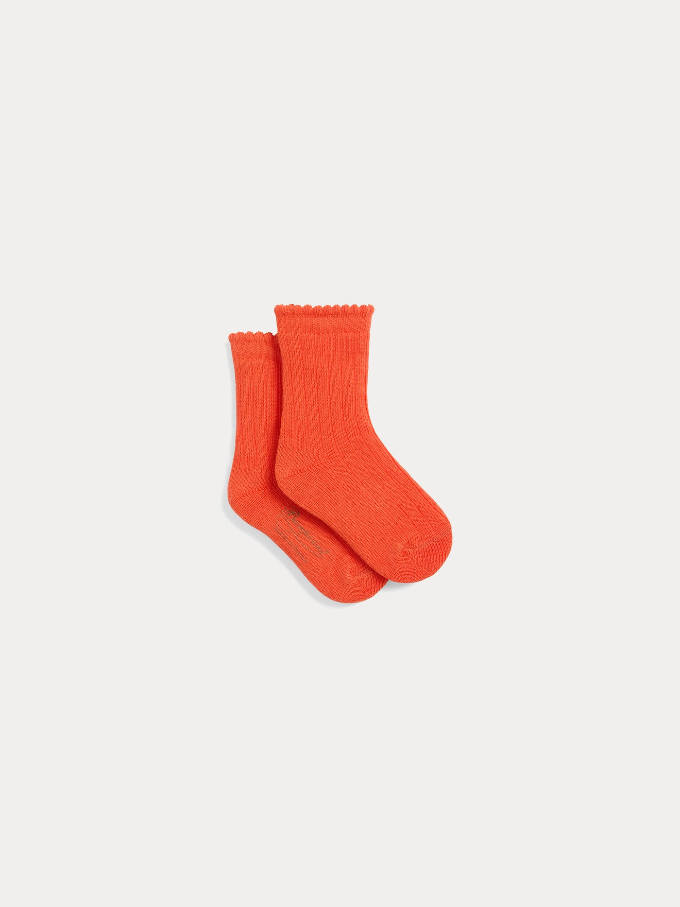 Elwen einfarbige orange Socken