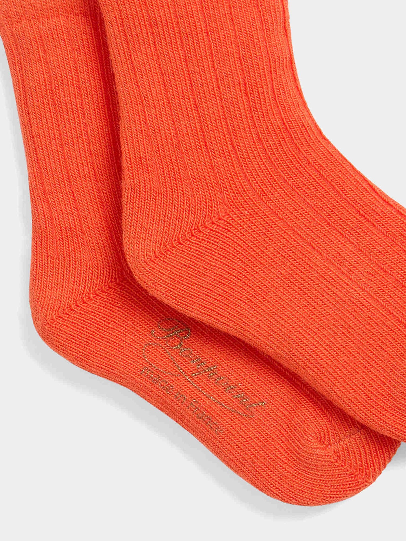 Elwen einfarbige orange Socken