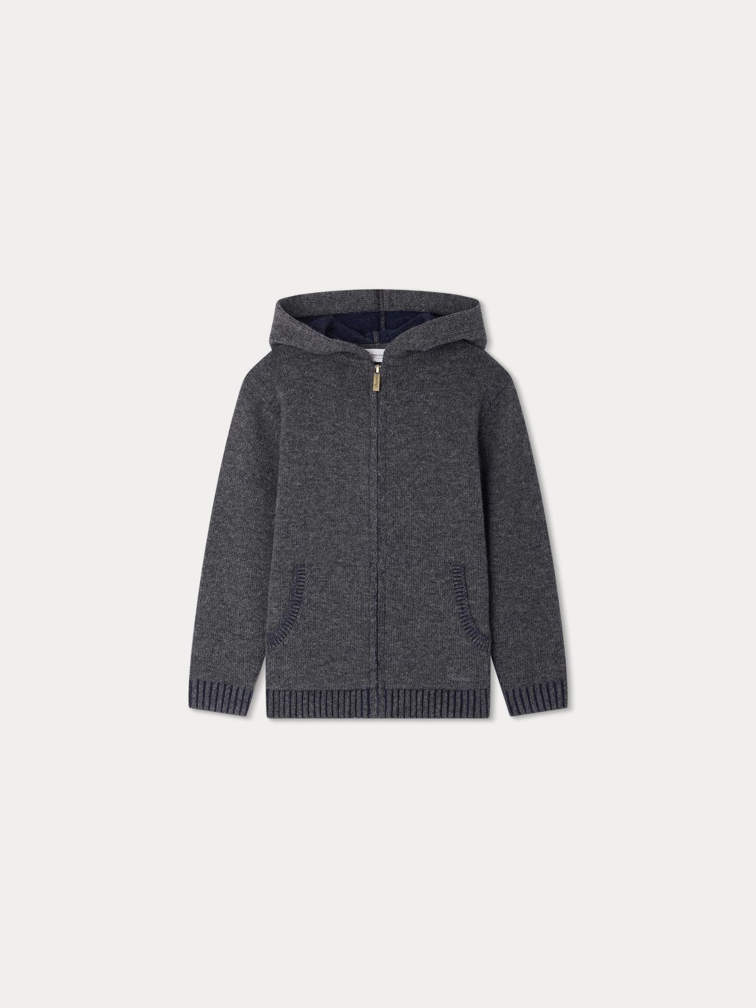 Bonpoint authentic Grey Cashmere Cardigan