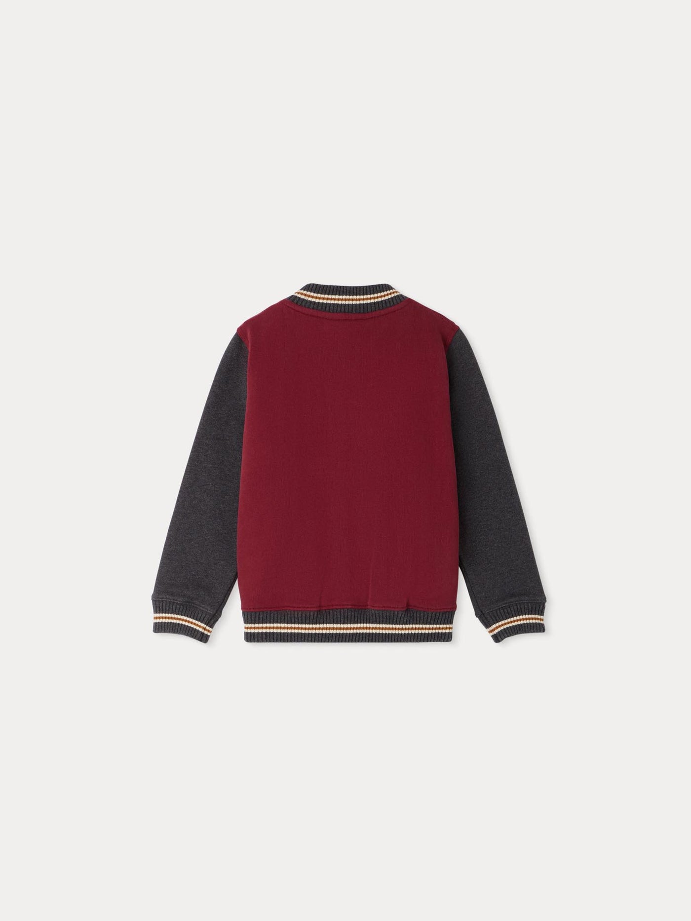 Burgunderrote Jacke Christopher mit Stickerei