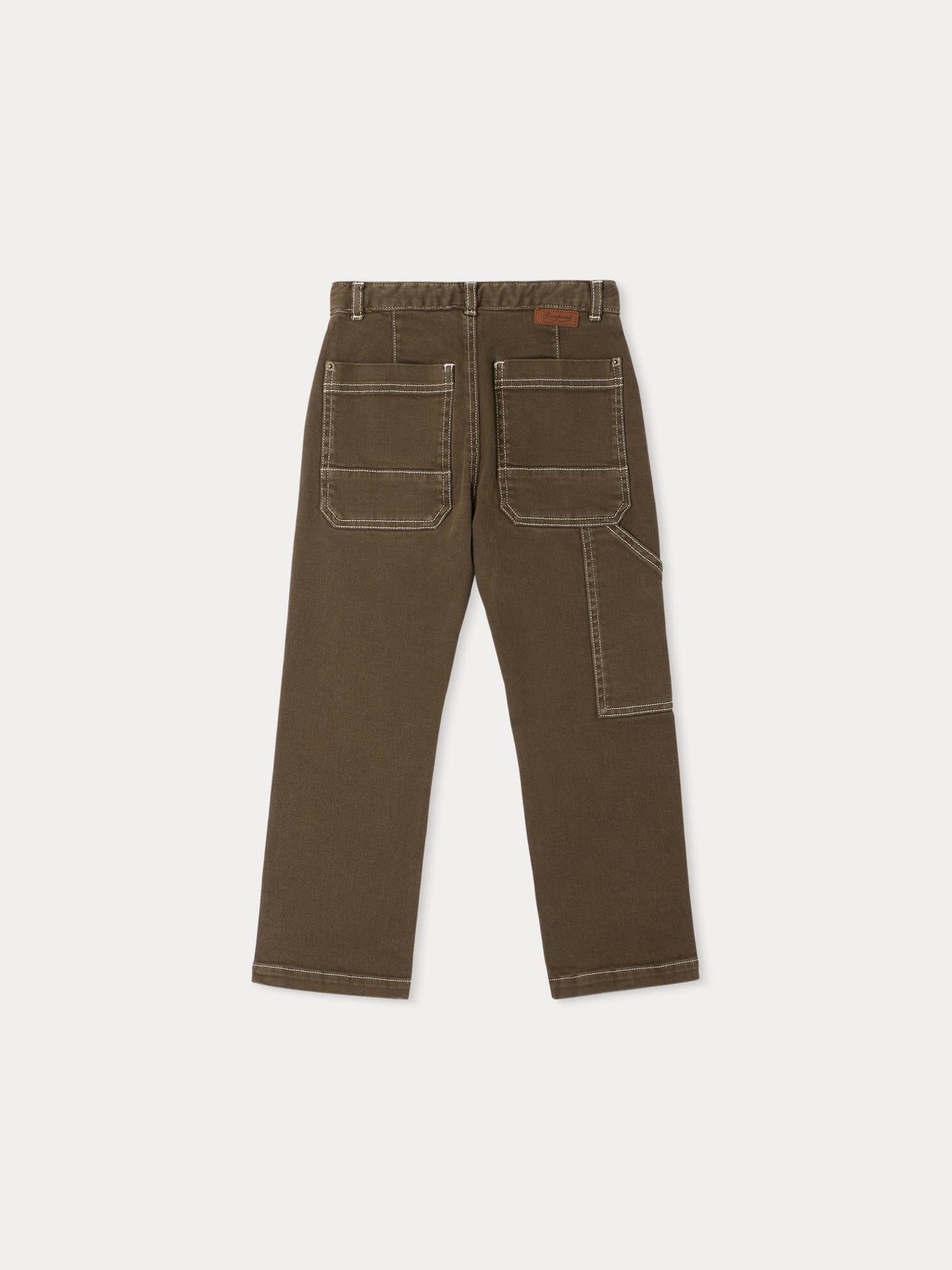 Gaël pants in khaki denim