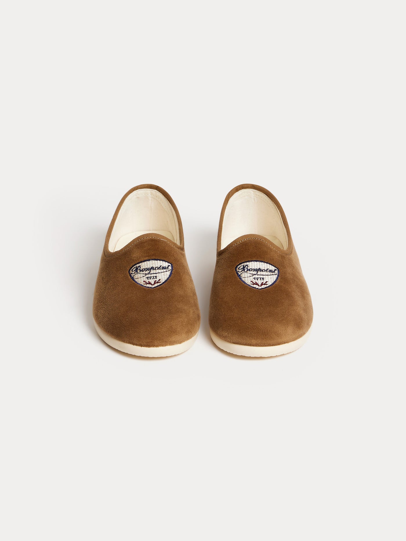 Gib embroidered slippers