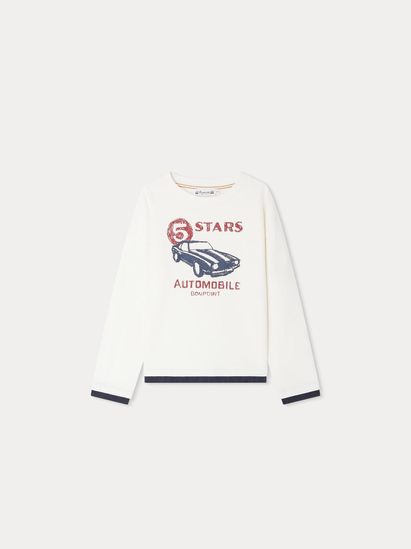 Weißes Bartholomé-T-Shirt mit Automuster