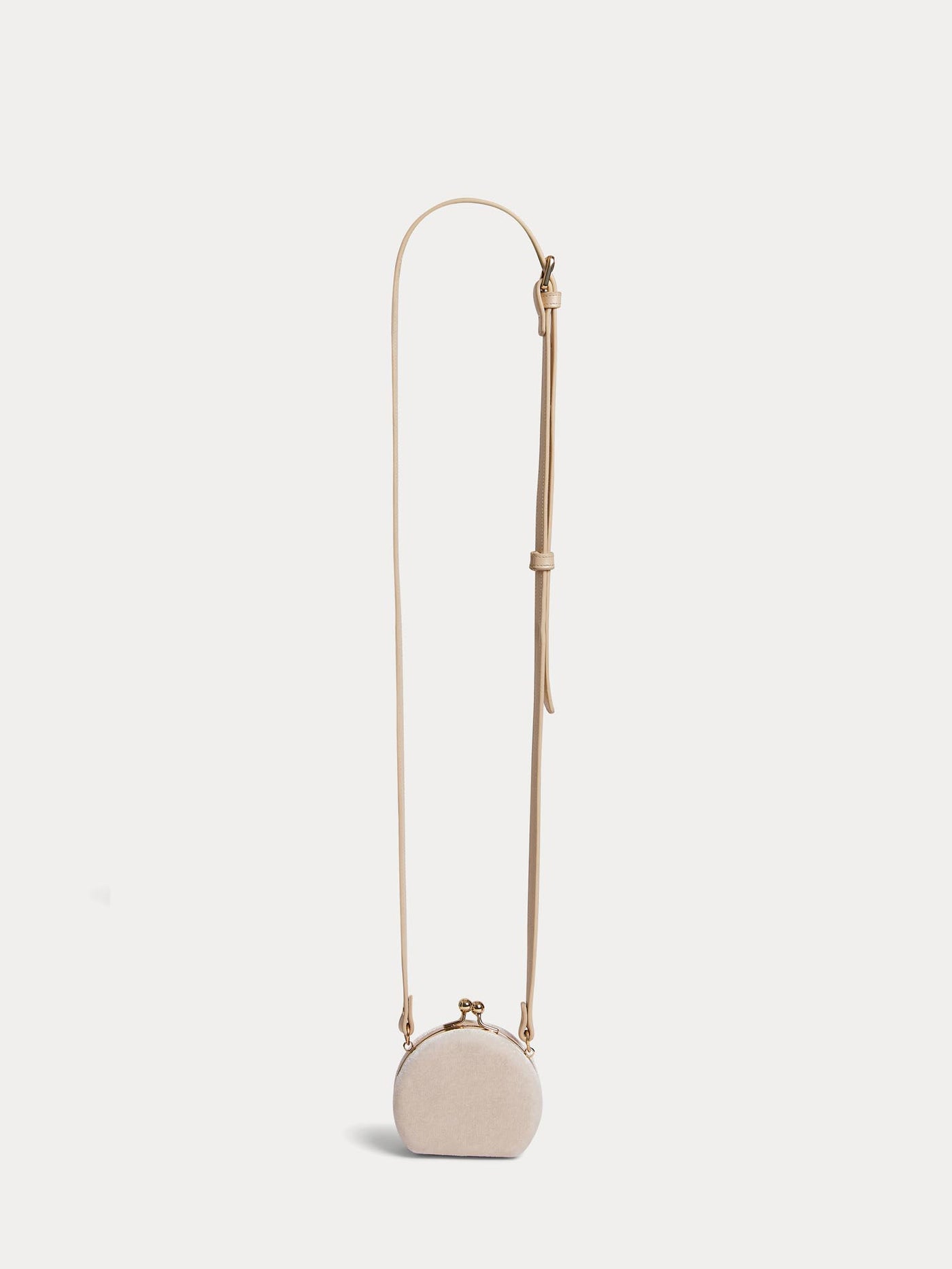 Goldene Samt-Schultertasche