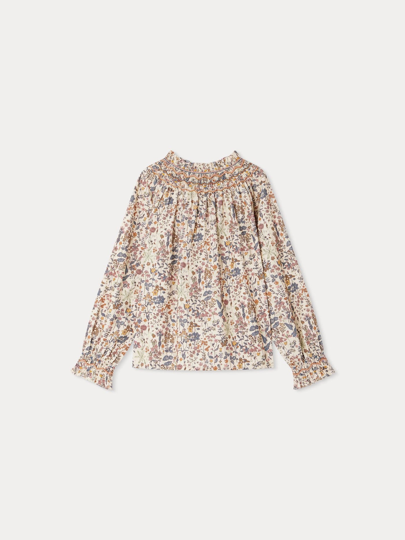 Pétale smocked Liberty fabric blouse