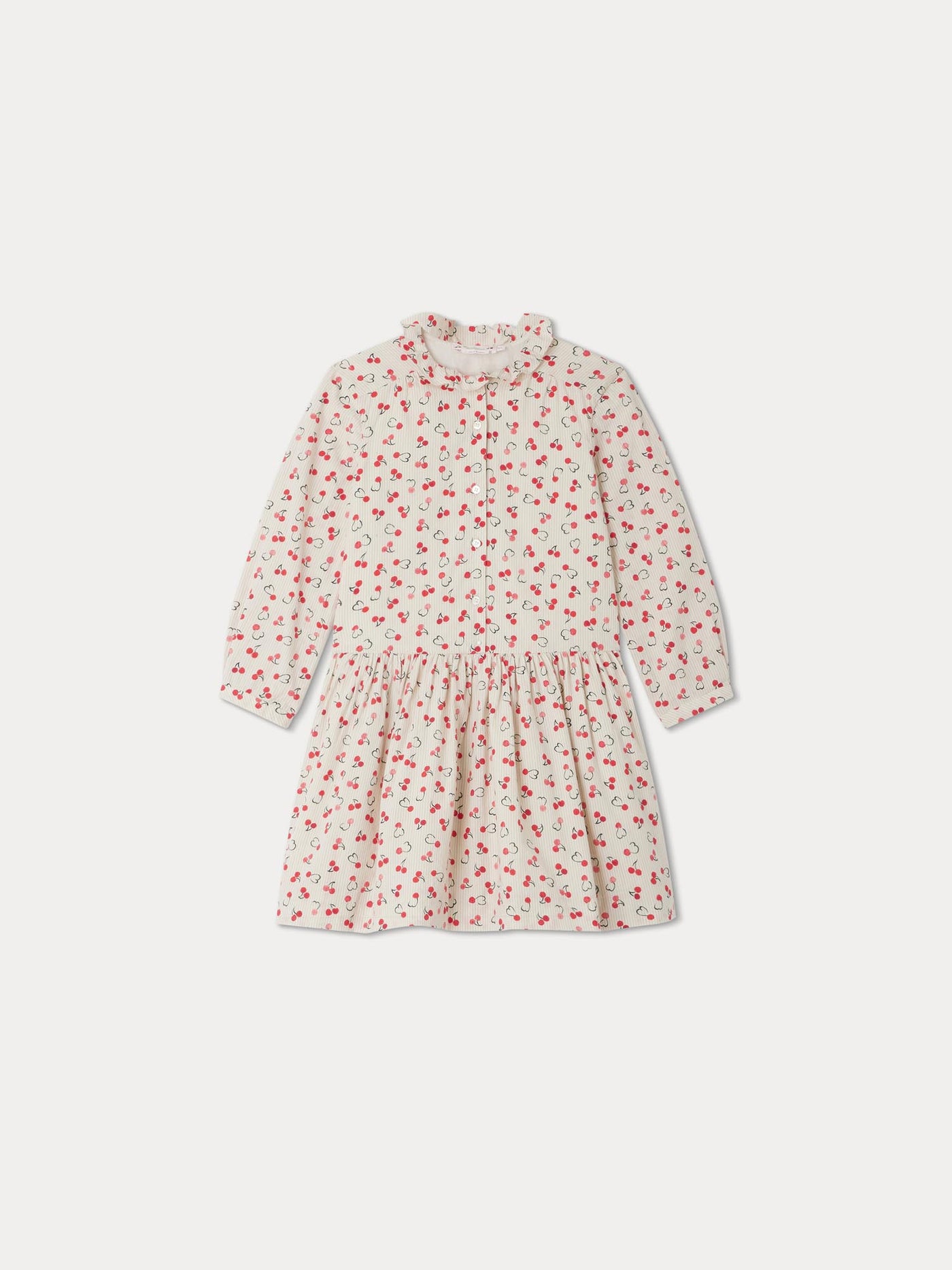 Geraldine dress with mini cherry prints