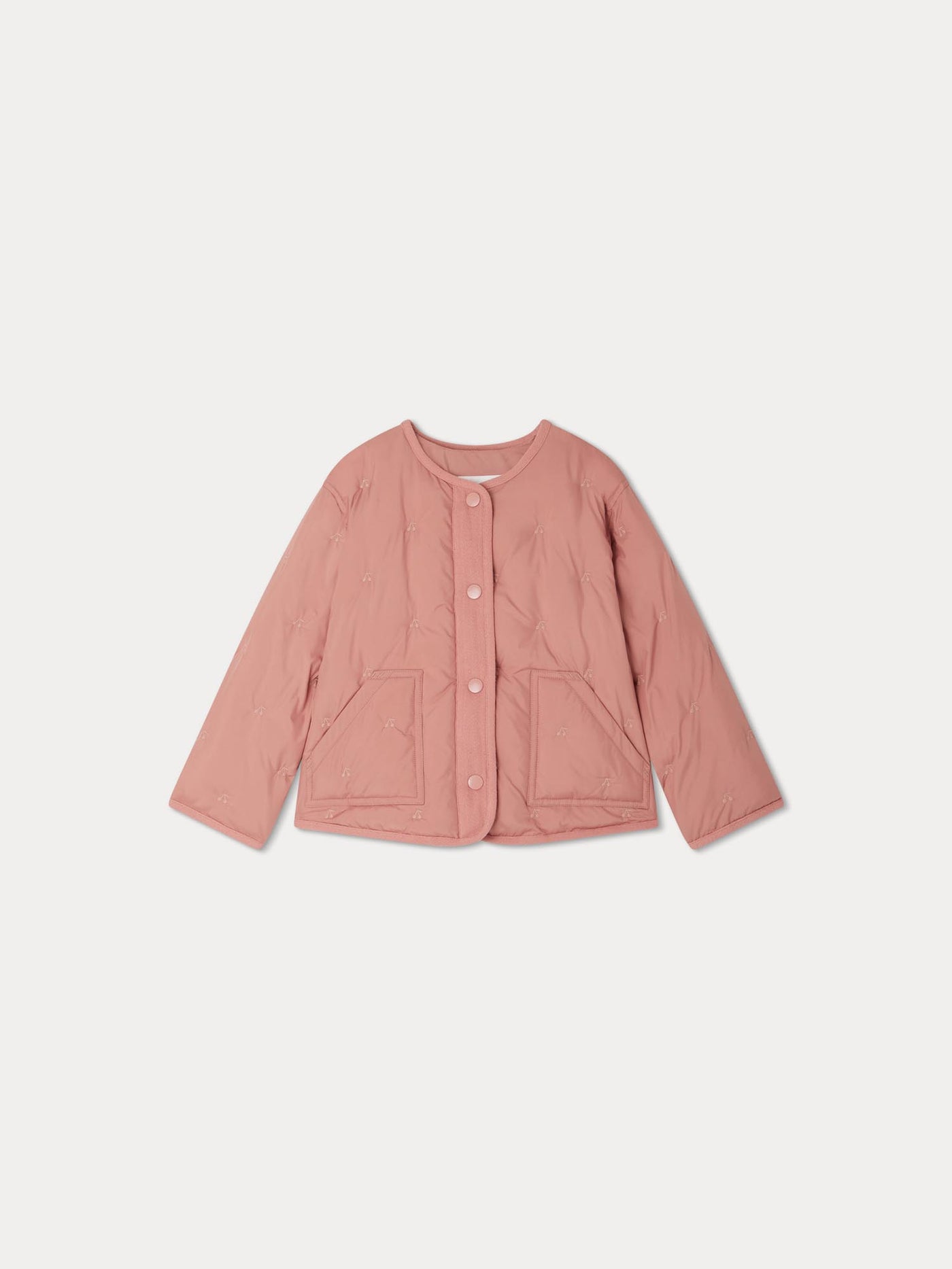 Tanvi gesteppte Jacke mit Stickerei
