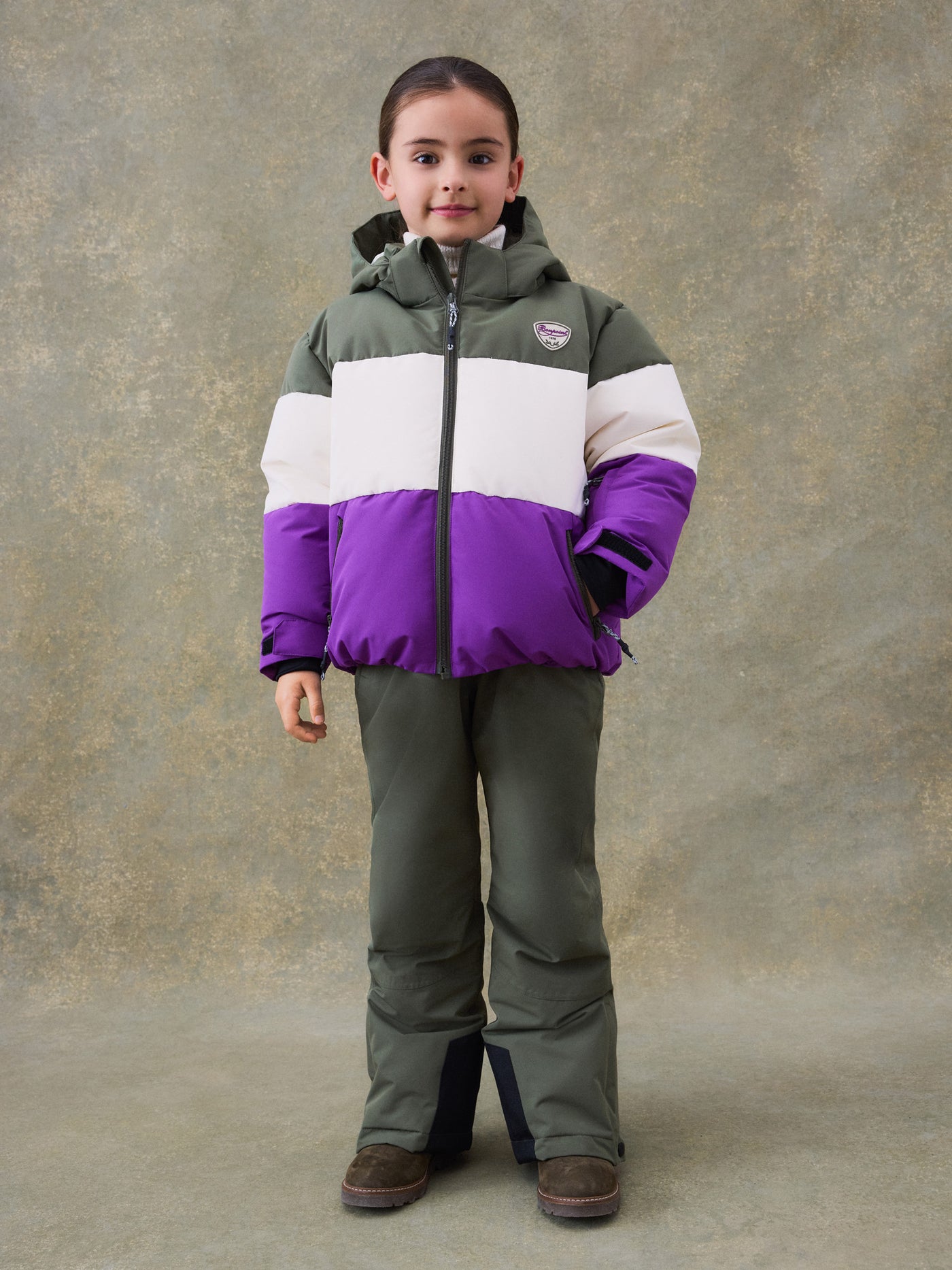 Deyna zweifarbige Ski-Daunenjacke