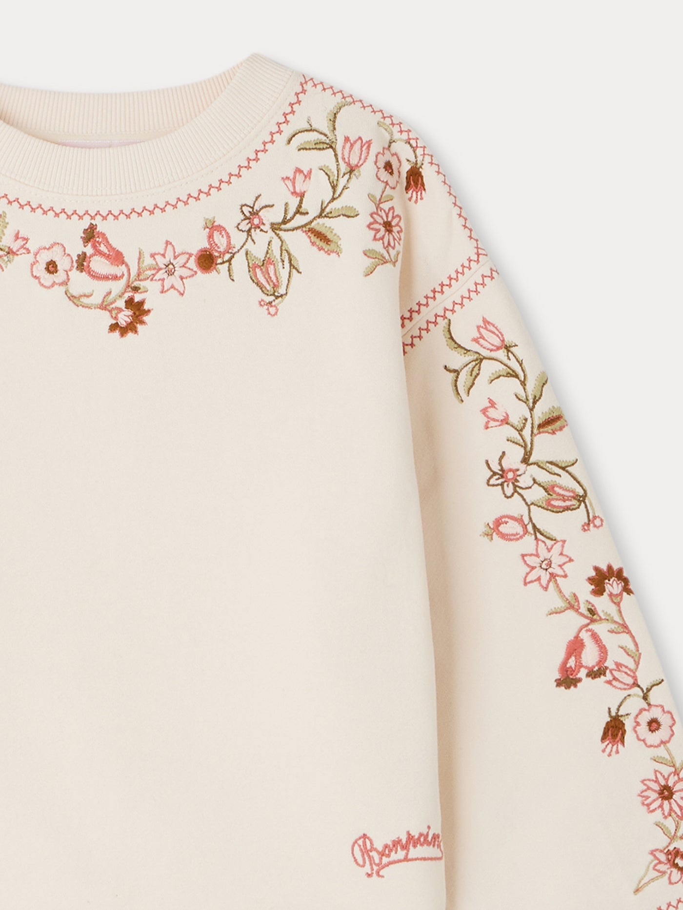 Dolores sweatshirt with floral embroidery