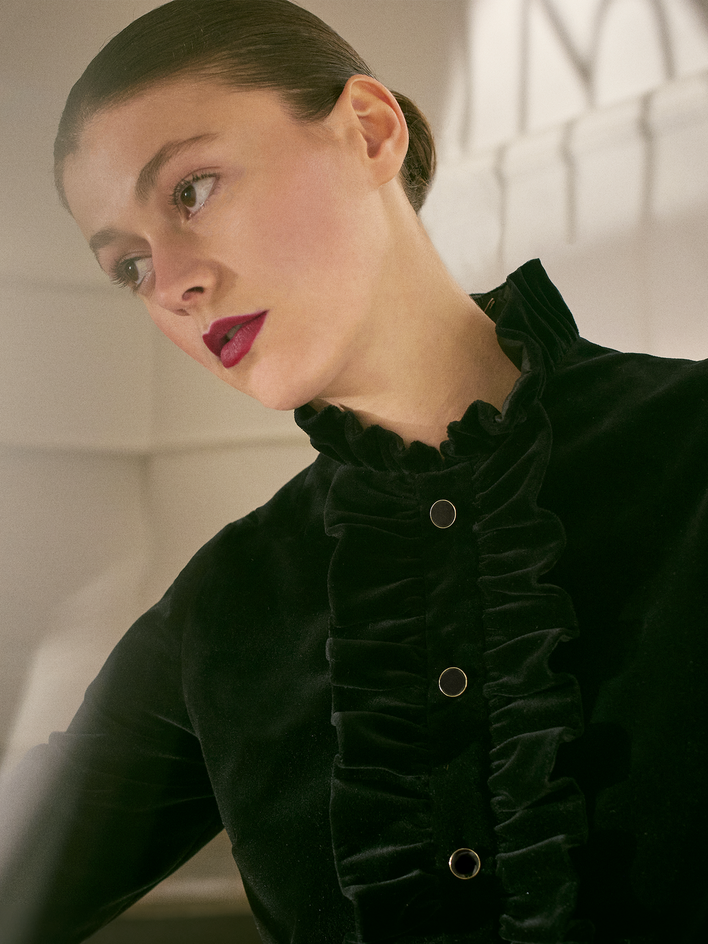 Bonpoint x Vanessa Seward – Kleid Gem aus glattem Samt