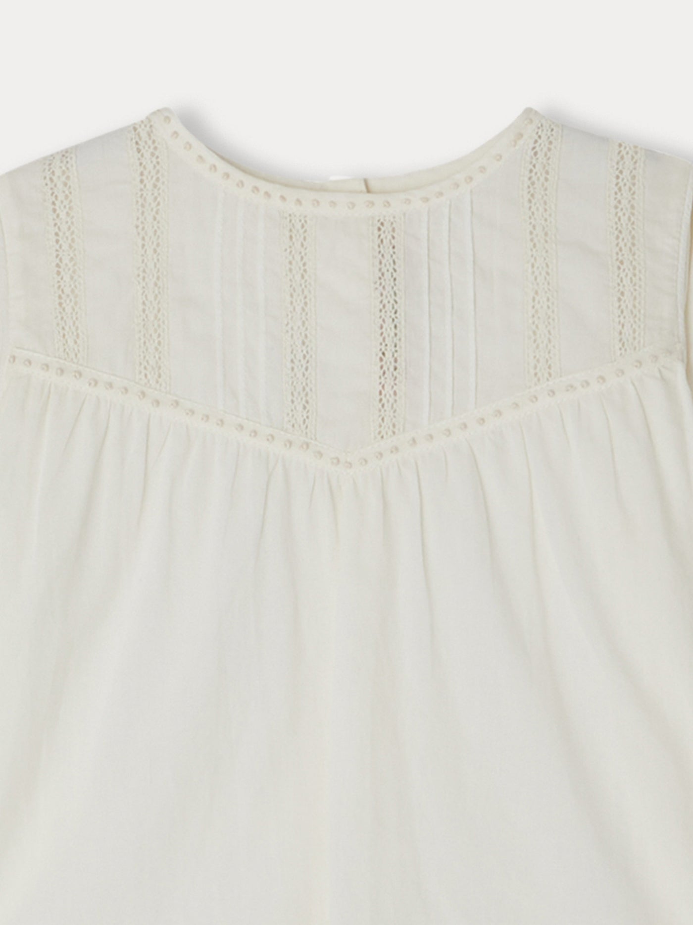 Chloé bestickte Bluse mit Spitze