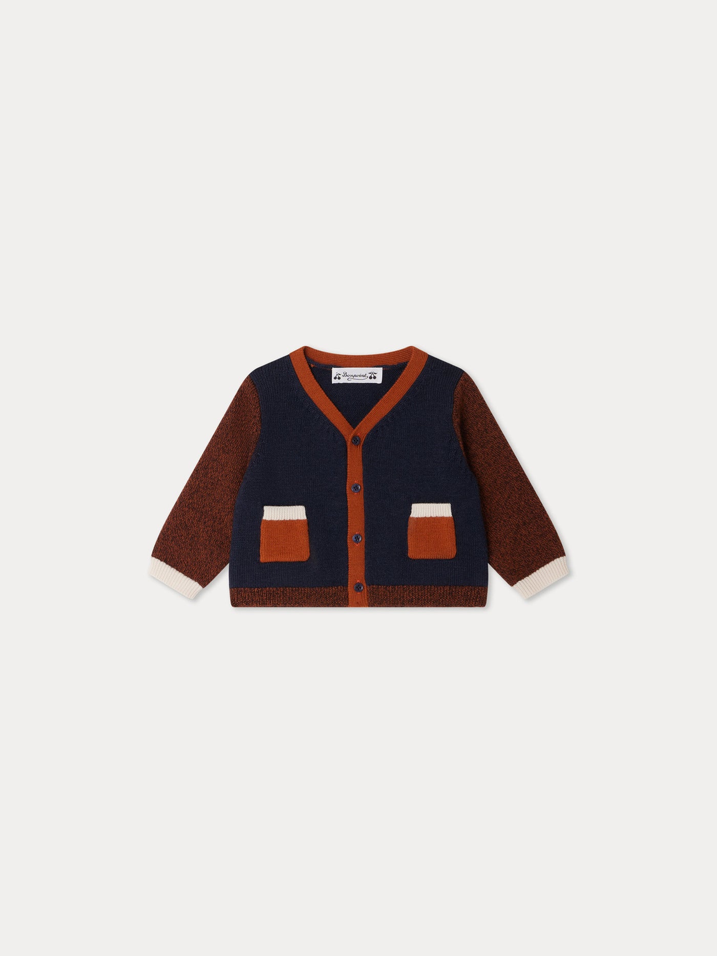 Tahiel Wollcardigan mit geripptem Rand