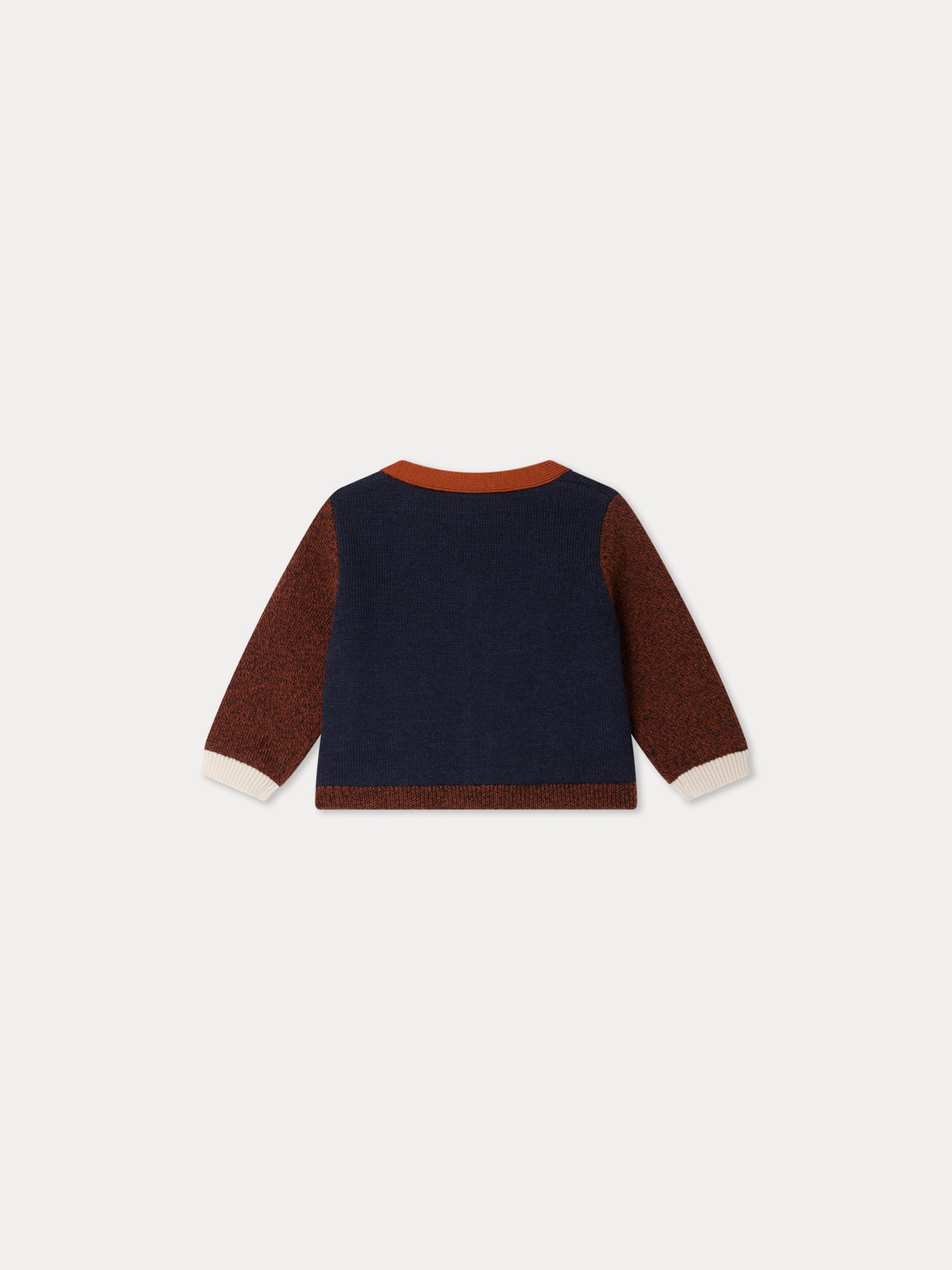 Tahiel Wollcardigan mit geripptem Rand