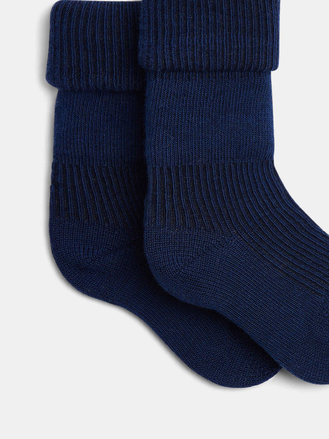 Gadilson marineblaue gerippte Socken