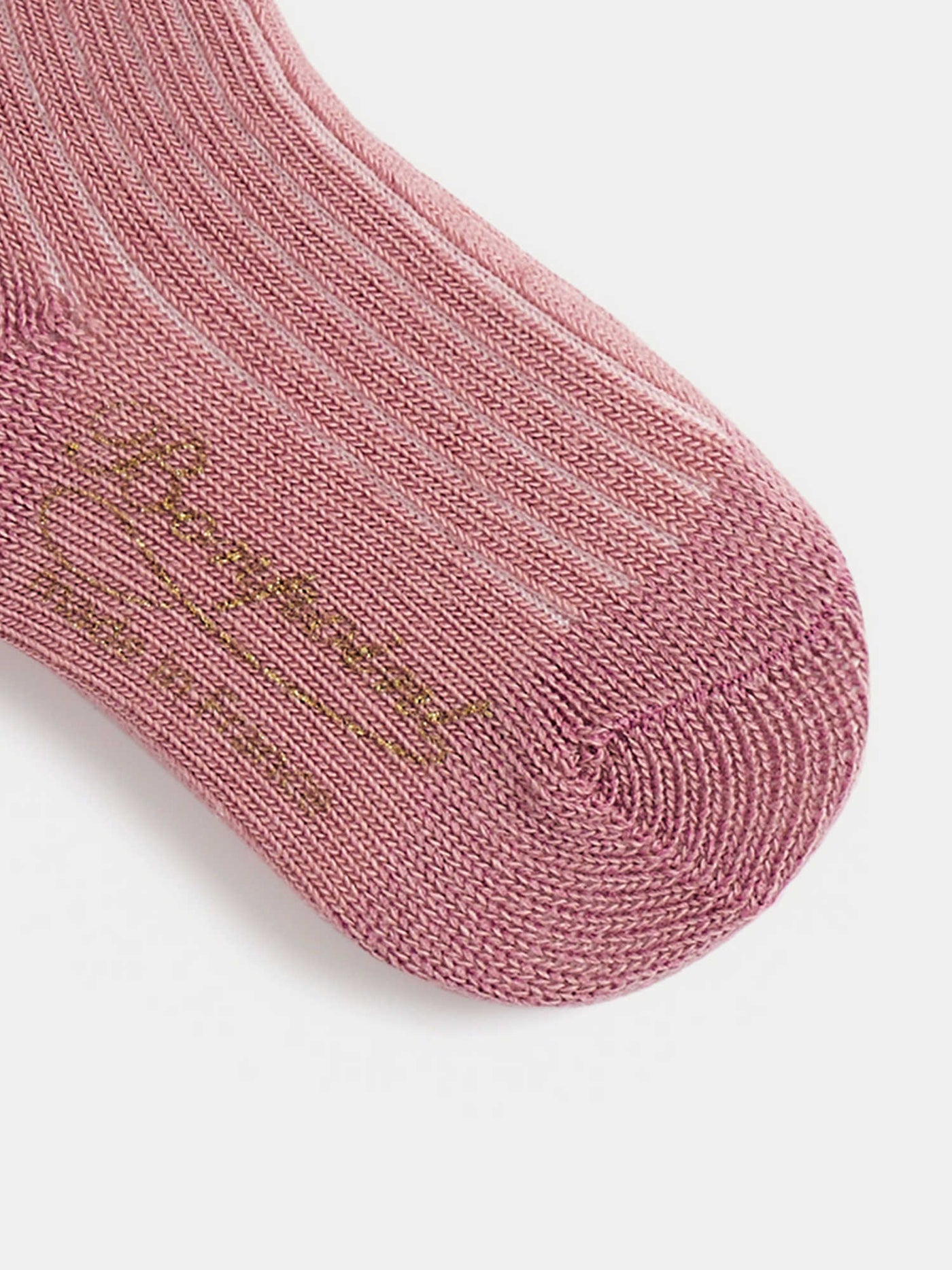 Gadilson pink ribbed socks